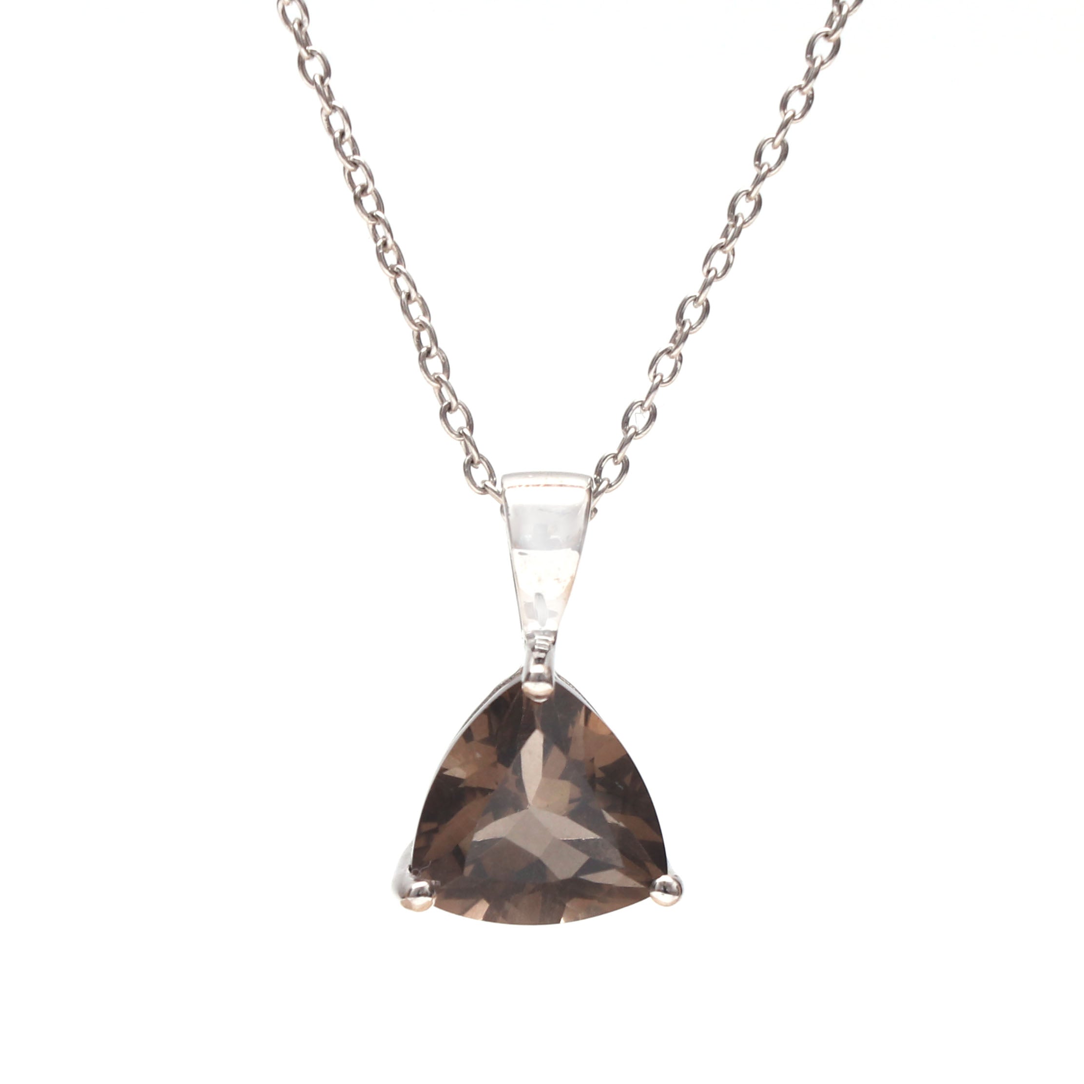 Smoky Quartz Triangle Pendant