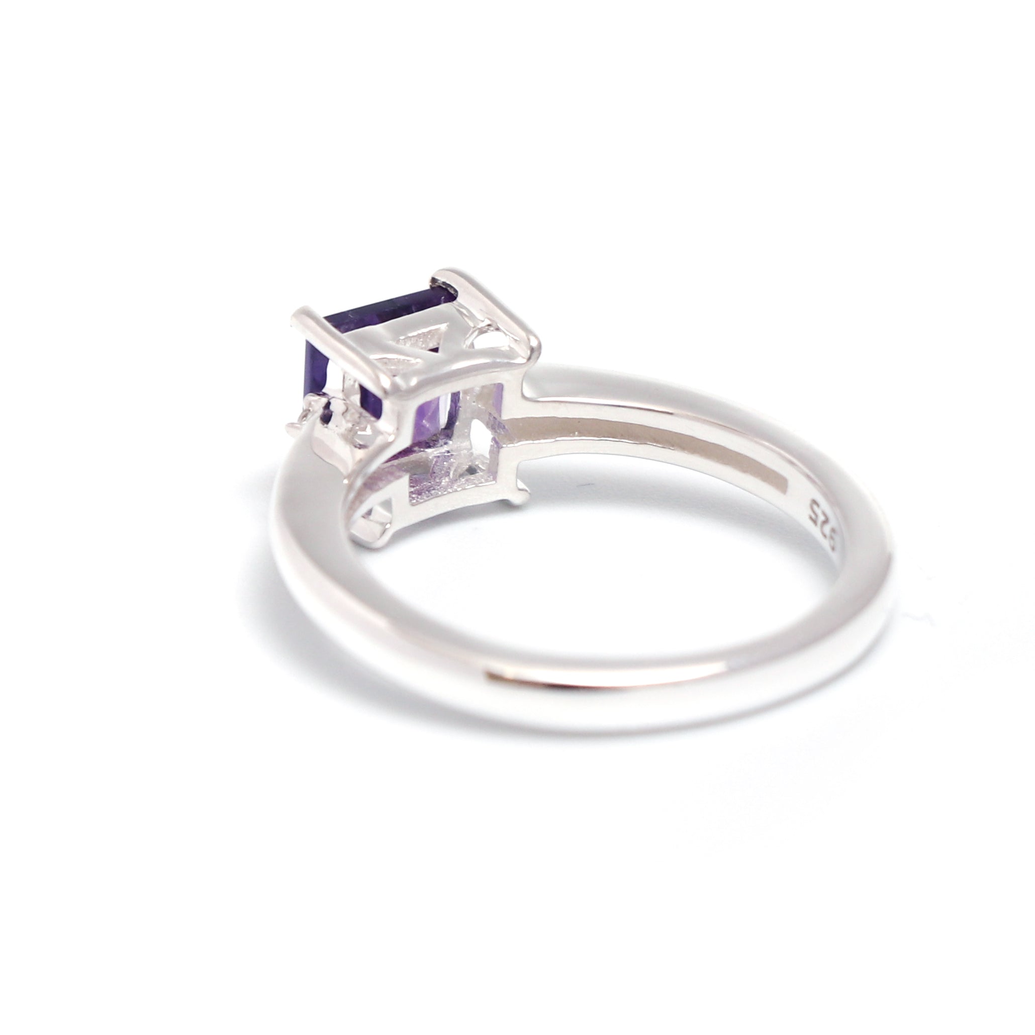 Natural Purple Amethyst Ring