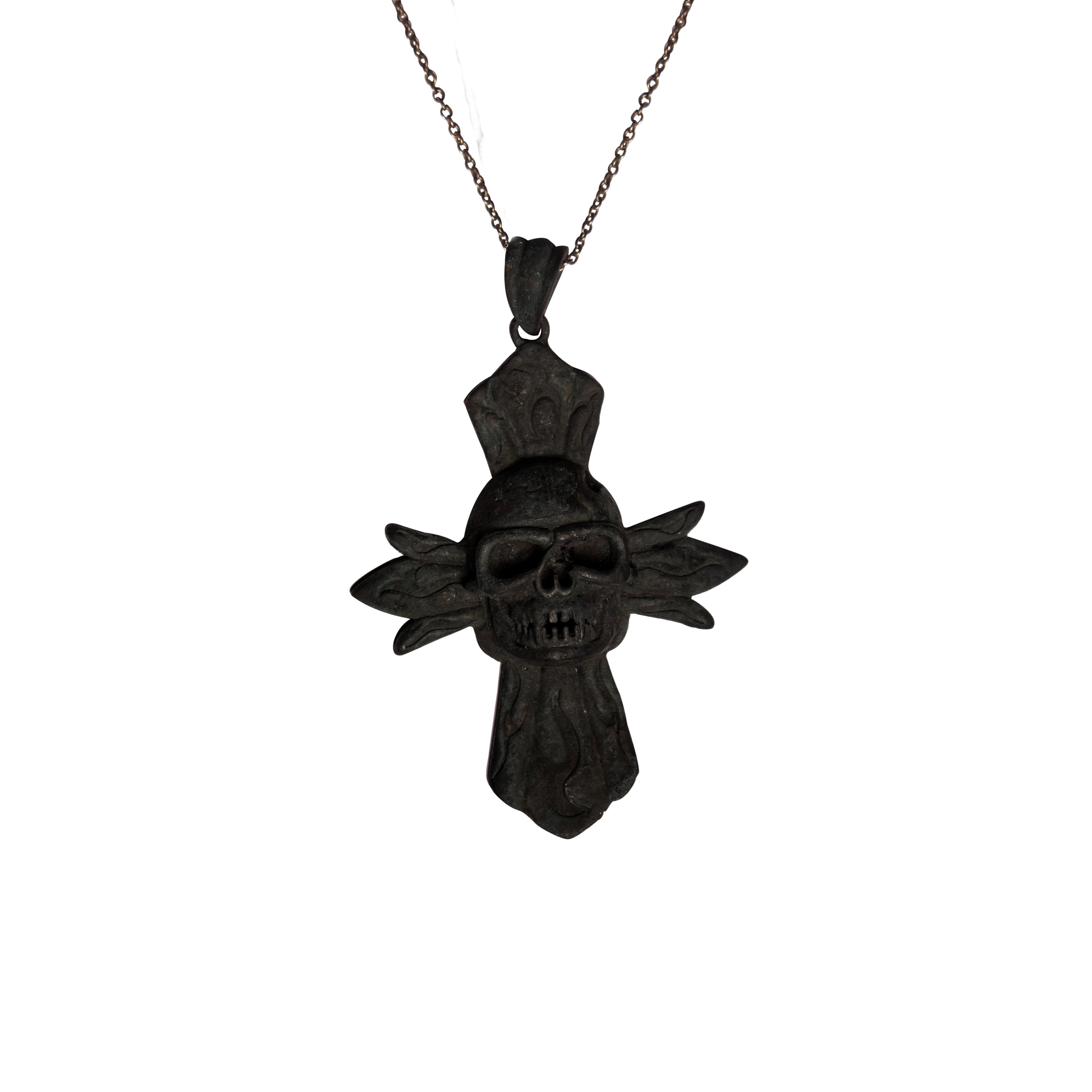 Gothic reaper pendant (Comes with a complimentary Black Silver Chain )