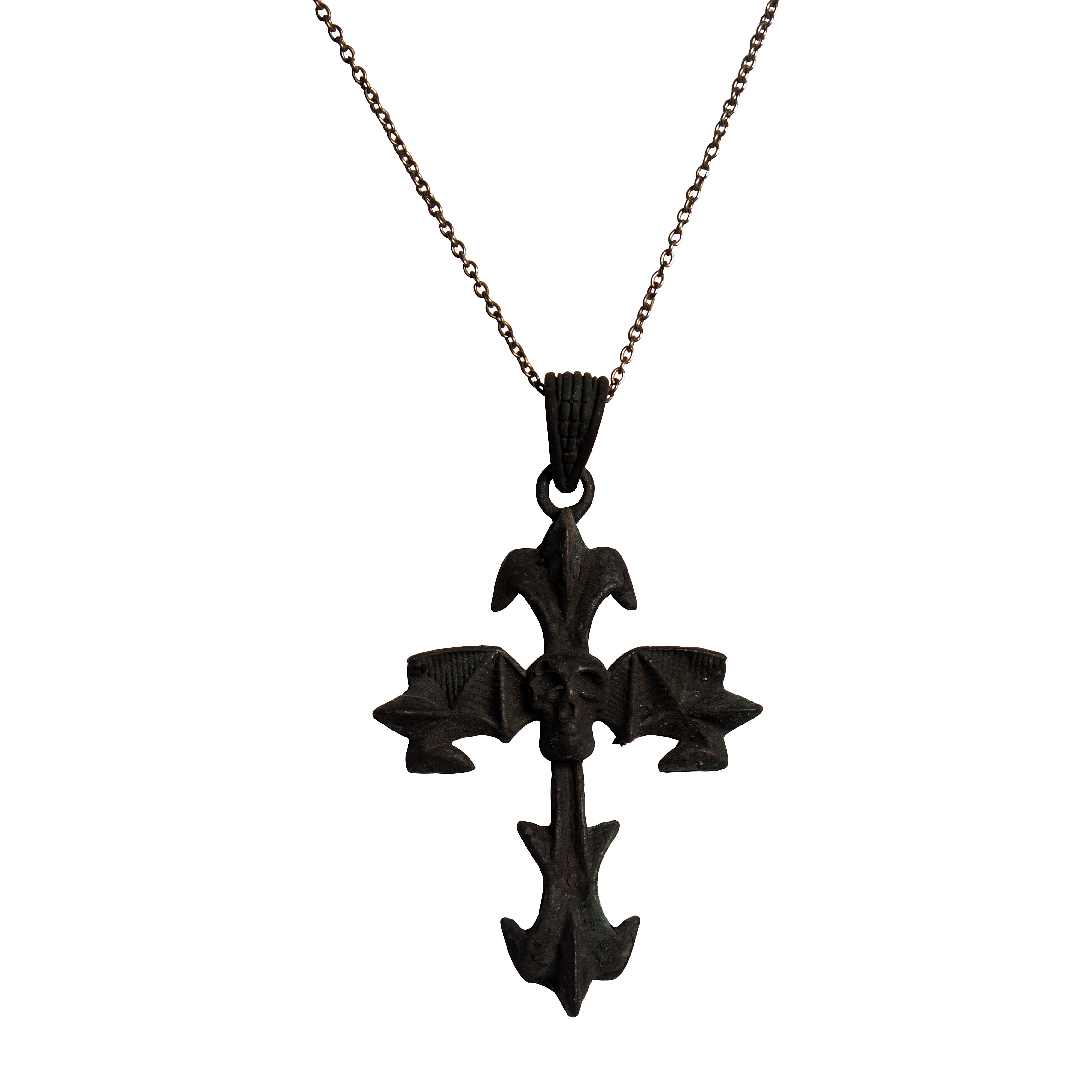Skull Cross Pendant (Comes with a complimentary Black Silver Chain)