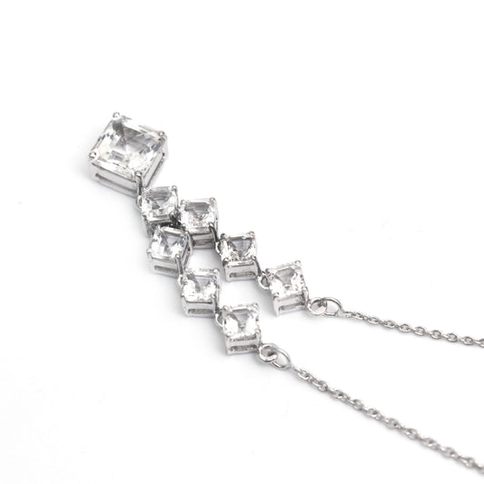 Natural White Topaz Necklace