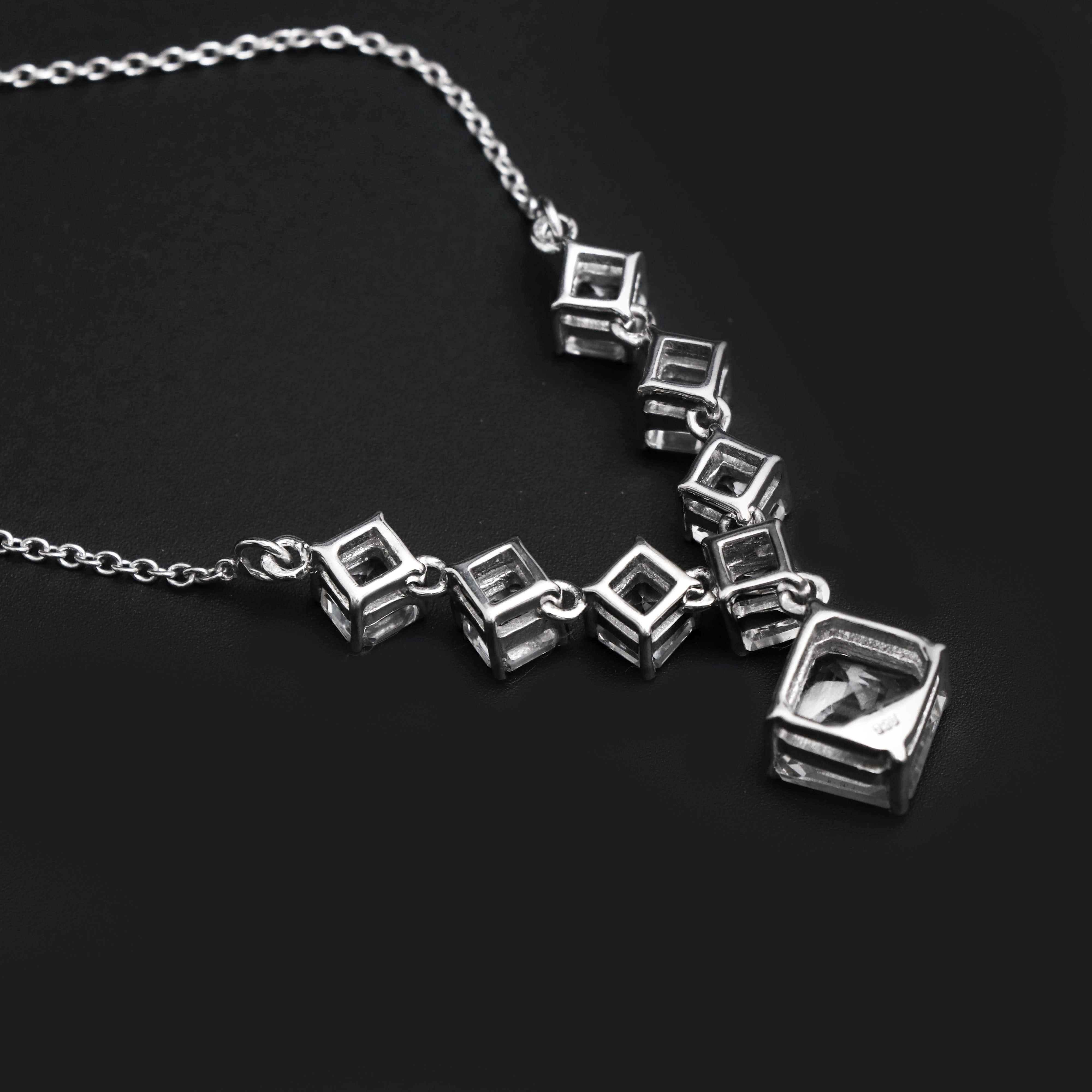 Natural White Topaz Necklace