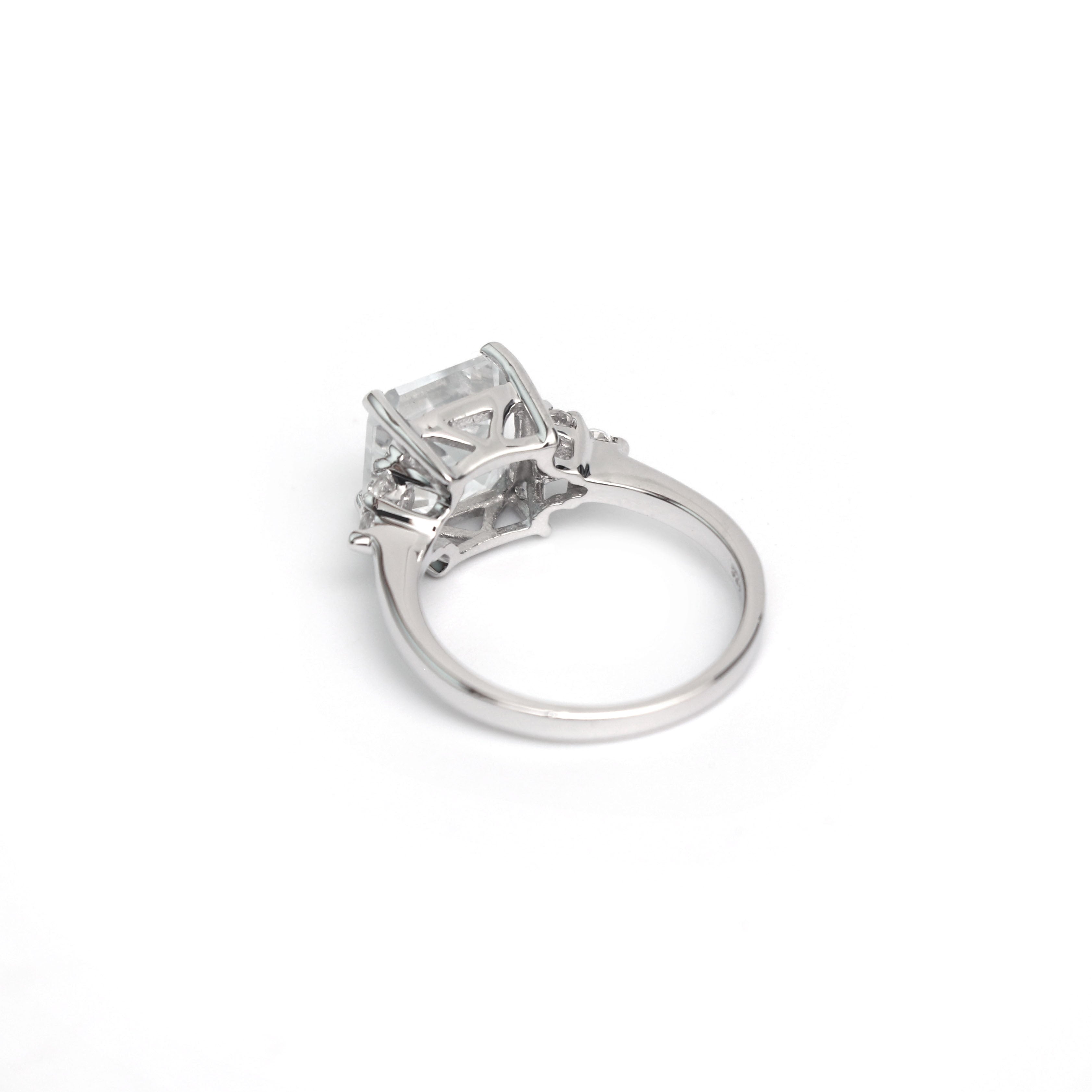 Natural White Topaz Ring