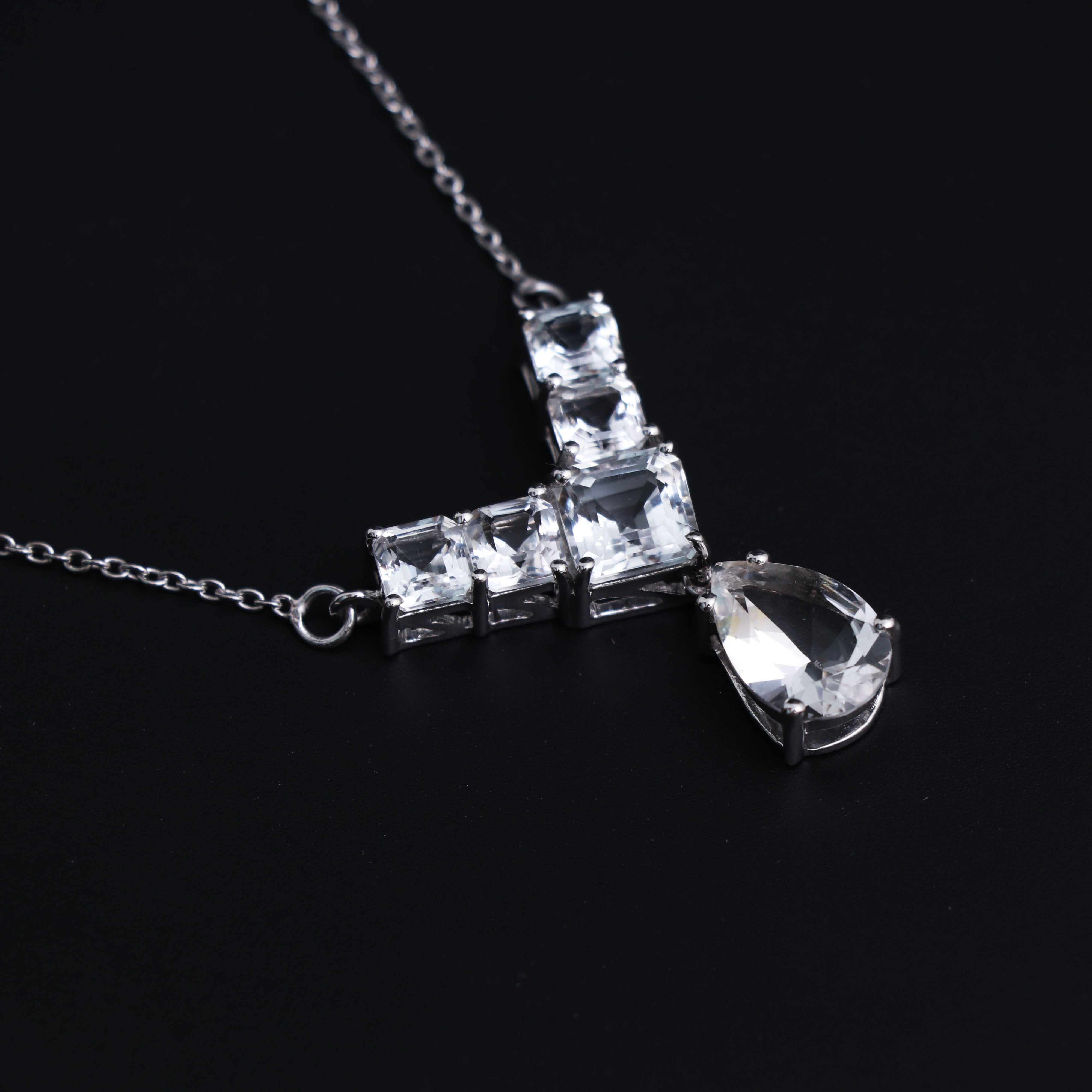White Topaz Necklace