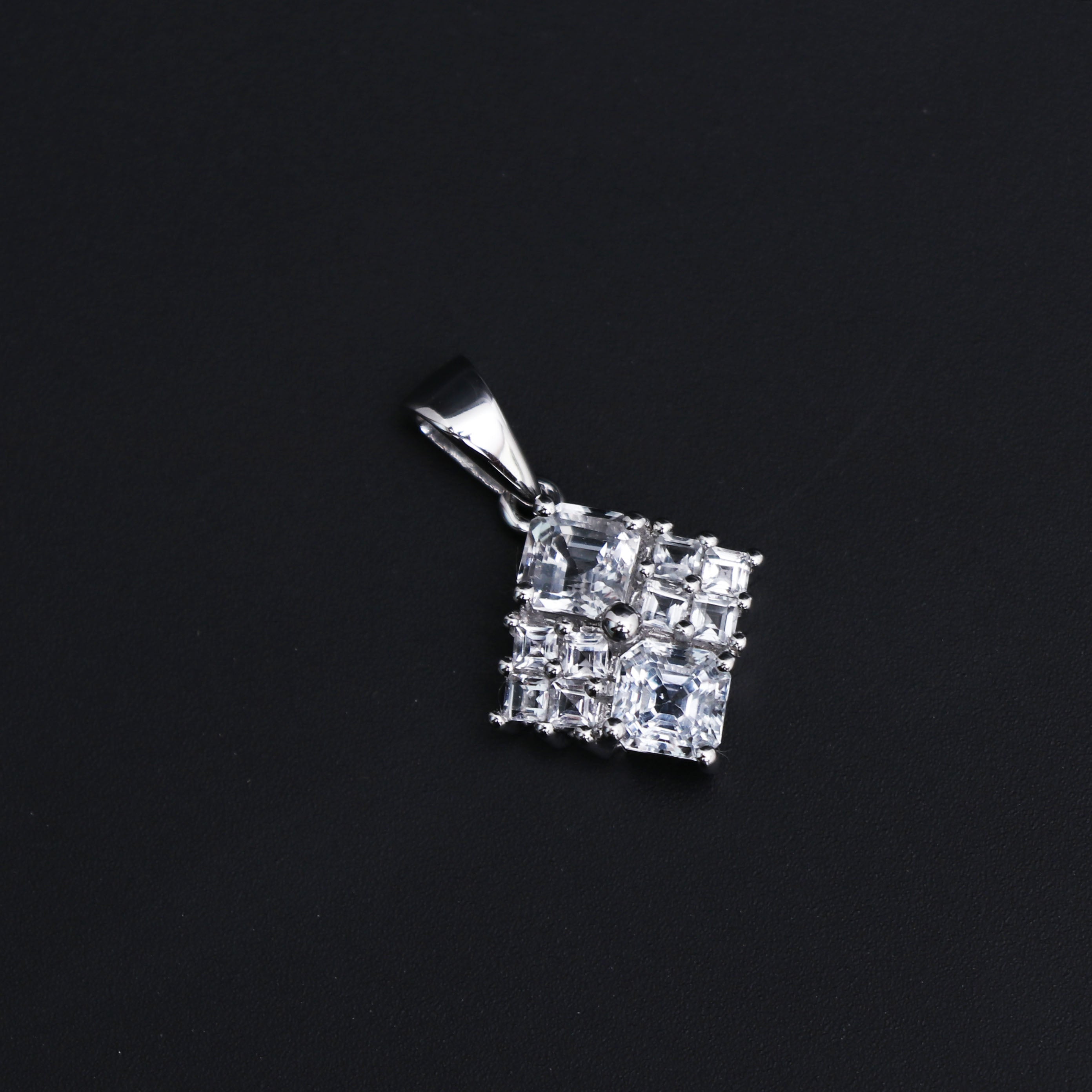 Natural White Topaz Pendant