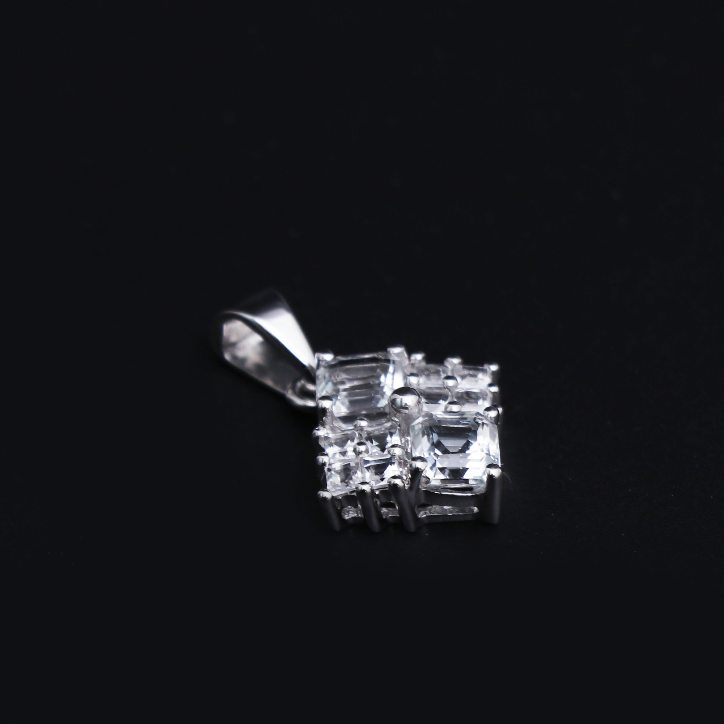 Natural White Topaz Pendant