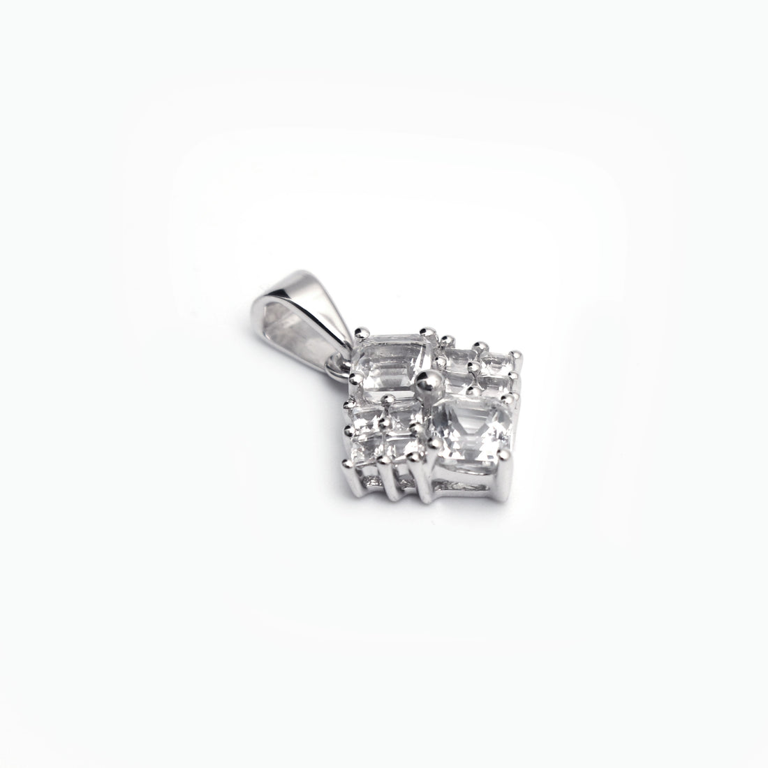 Natural White Topaz Pendant
