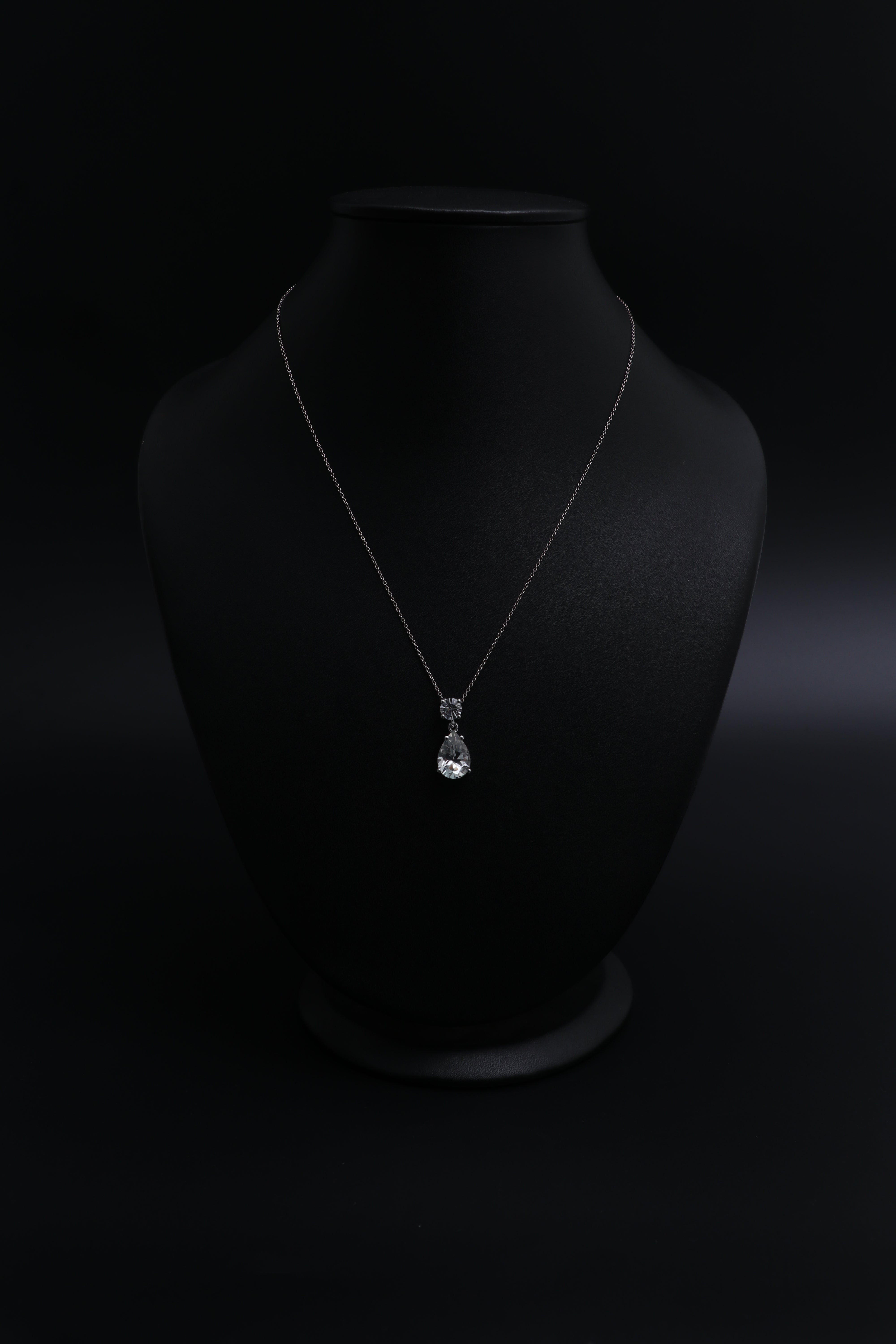 Genuine White Topaz Pendant