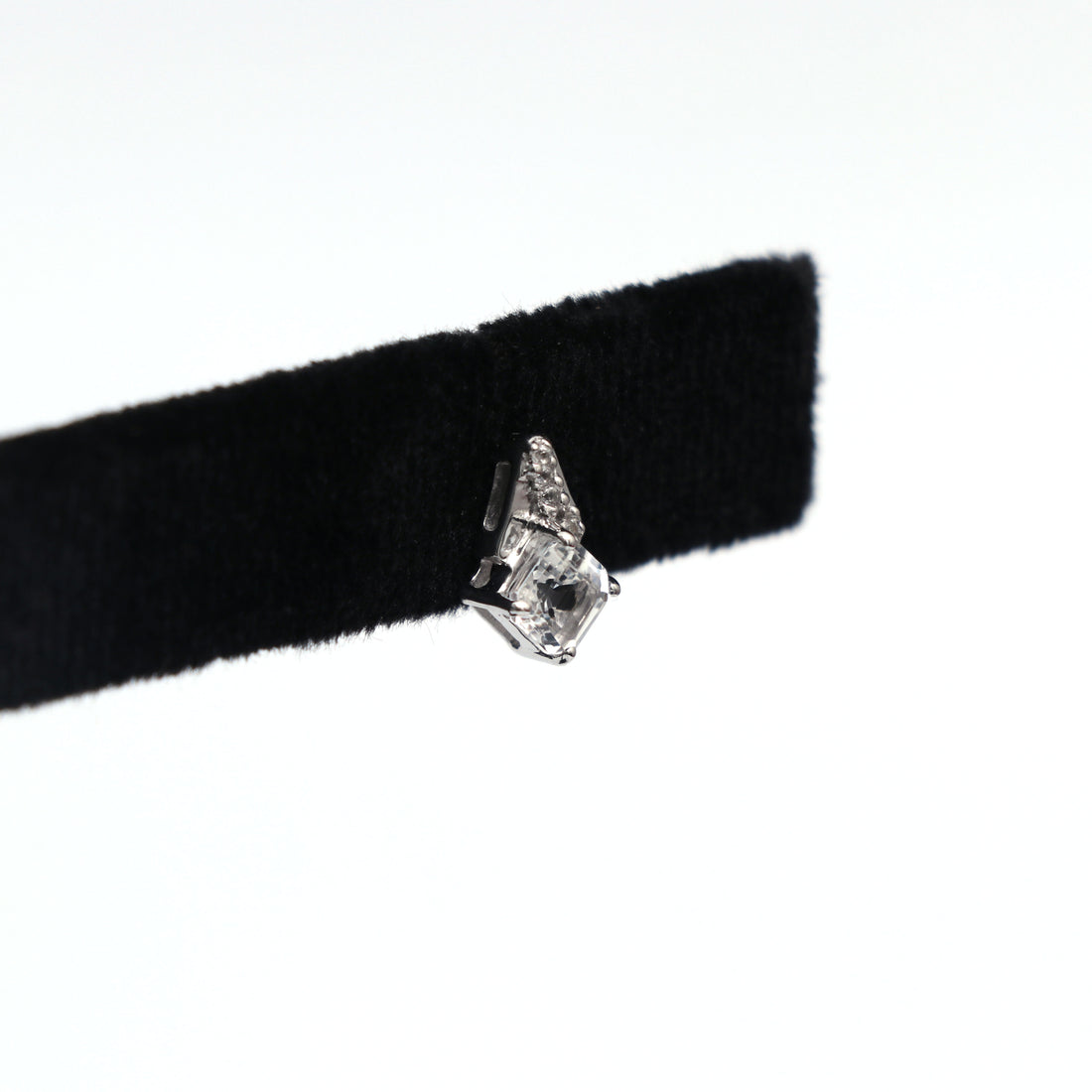 Natural White Topaz Stud Earring
