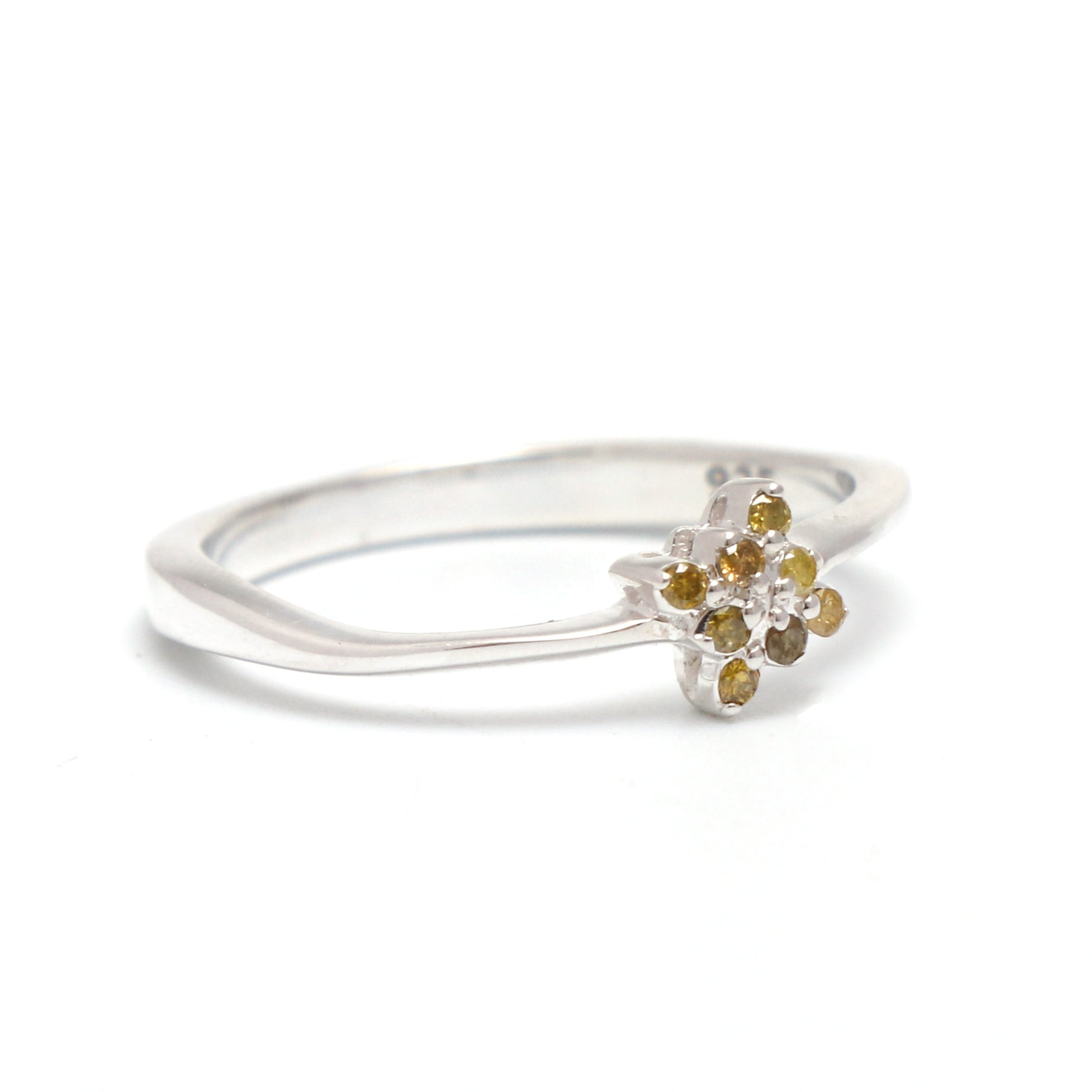 Natural Yellow Diamond Ring