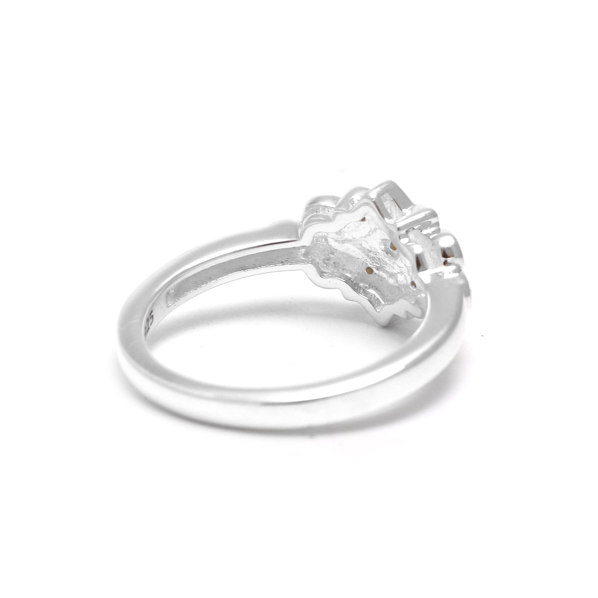 Natural Yellow Diamond Silver Ring