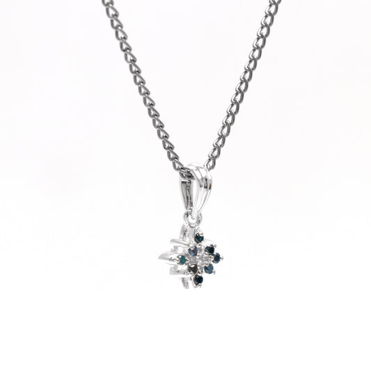 Natural Blue Diamond Pendant