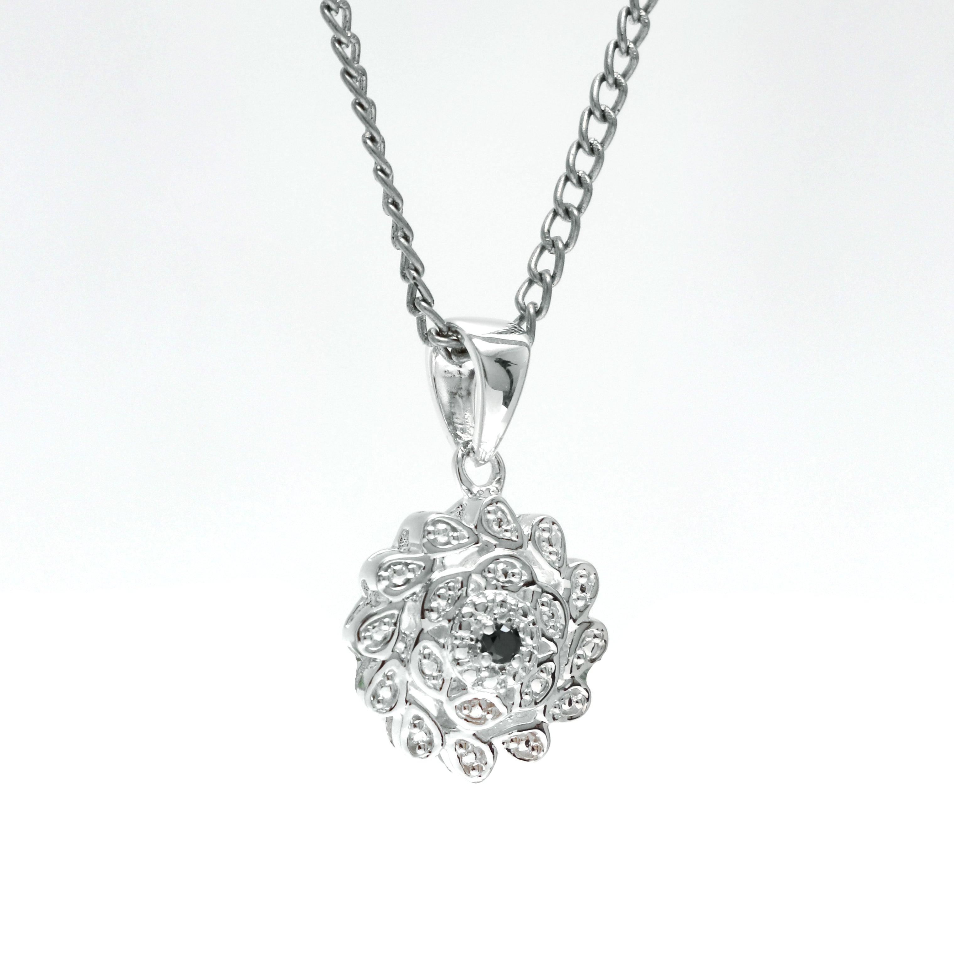 Natural Black Diamond Pendant