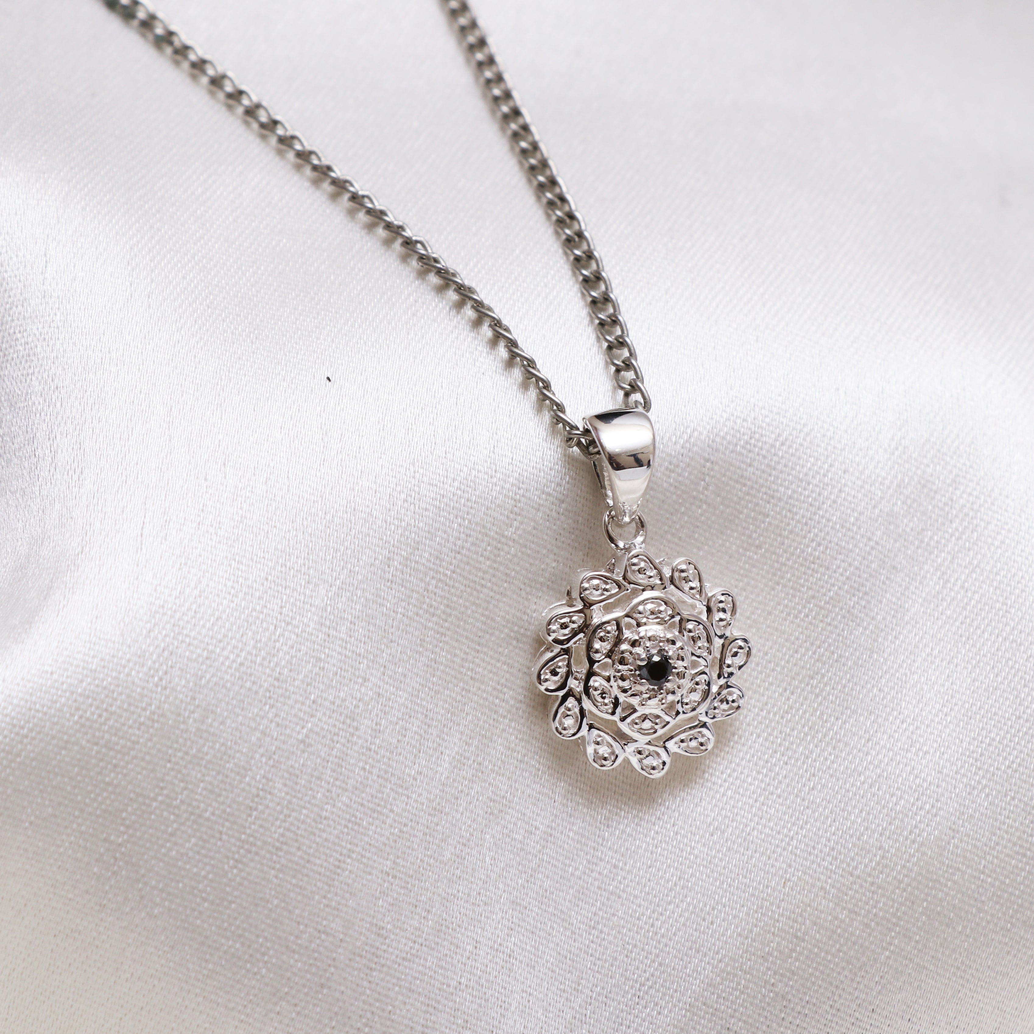 Natural Black Diamond Pendant