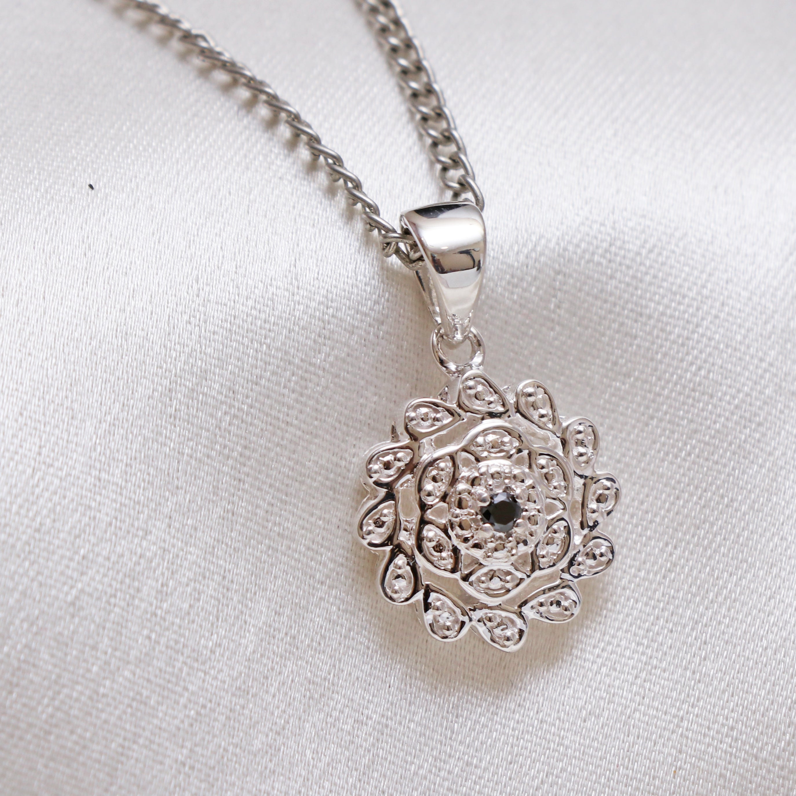 Natural Black Diamond Pendant