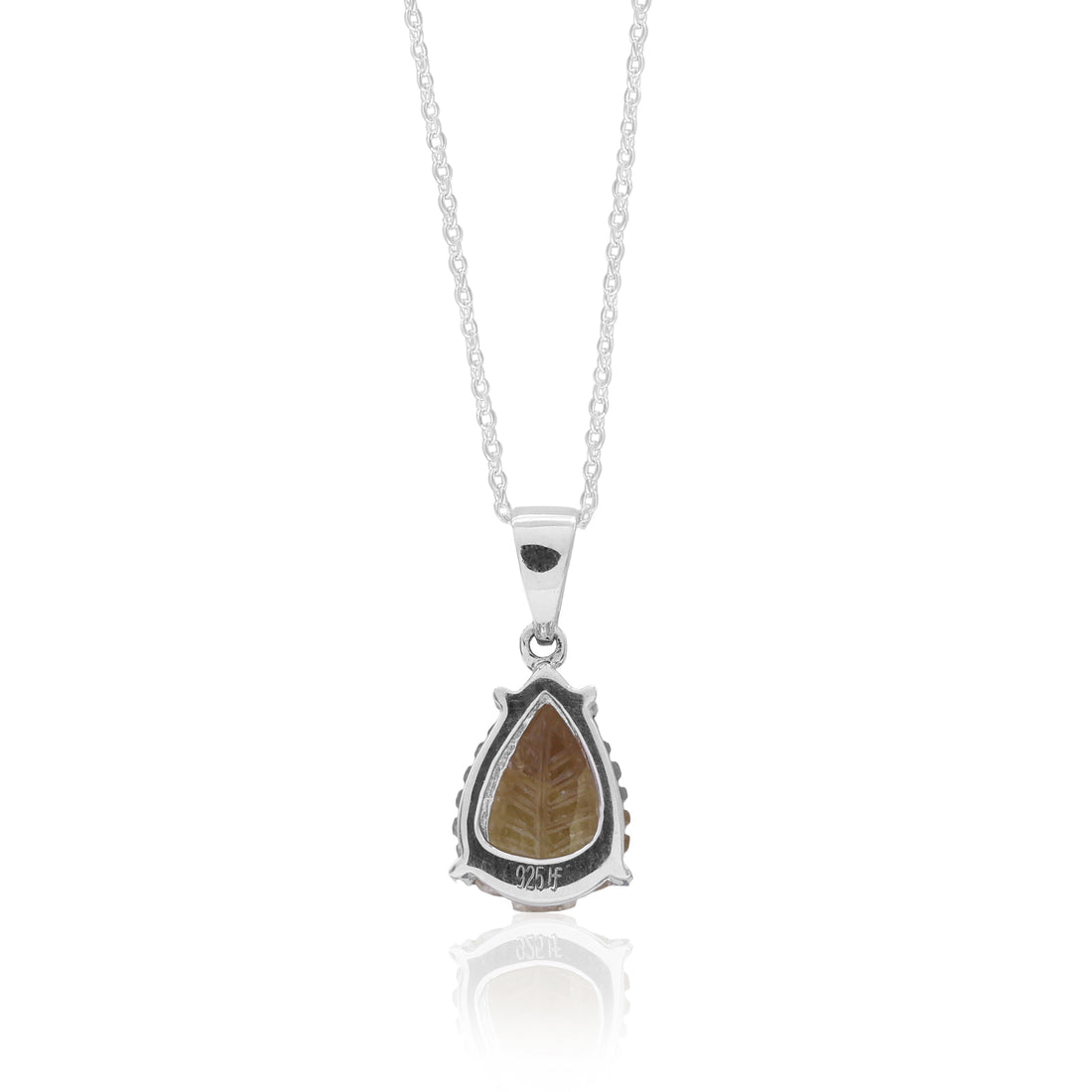 Natural Yellow Tourmaline Carving Pendant For Women