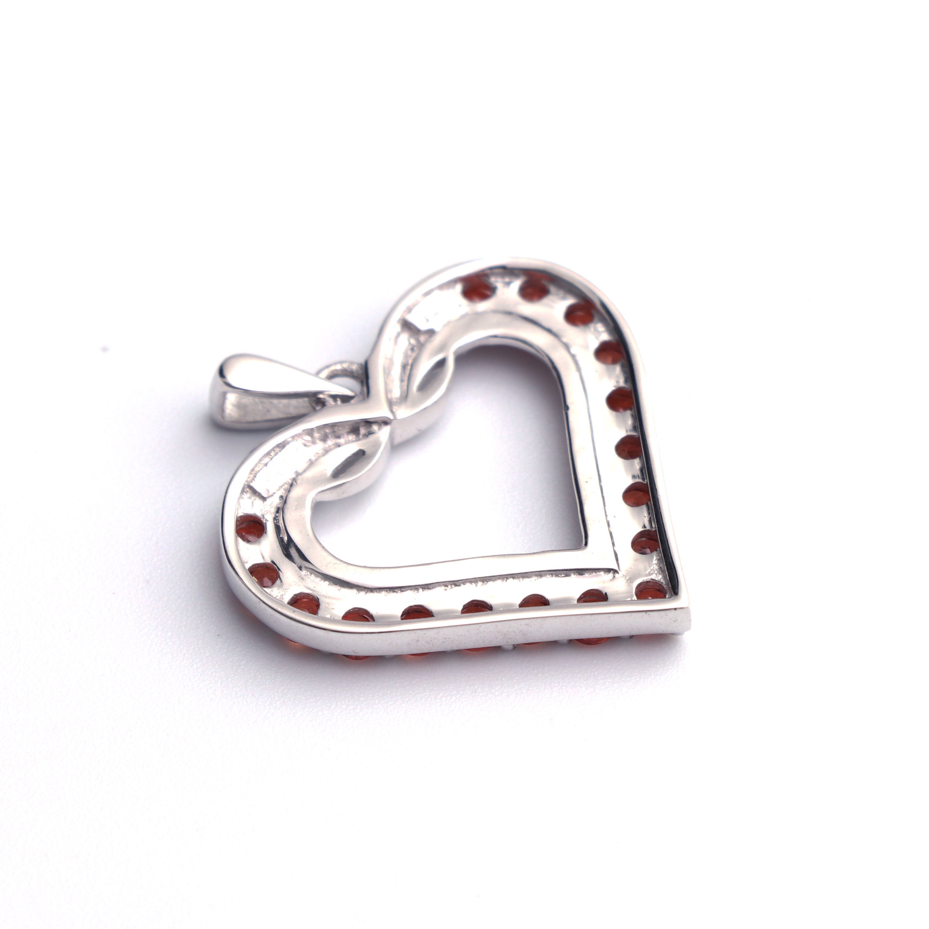 Semi Precious Heart Design Pendant