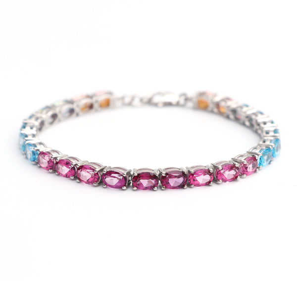 Multi Topaz Gemstone Bracelet