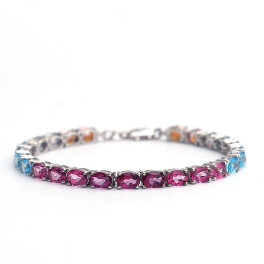 Multi Topaz Gemstone Bracelet