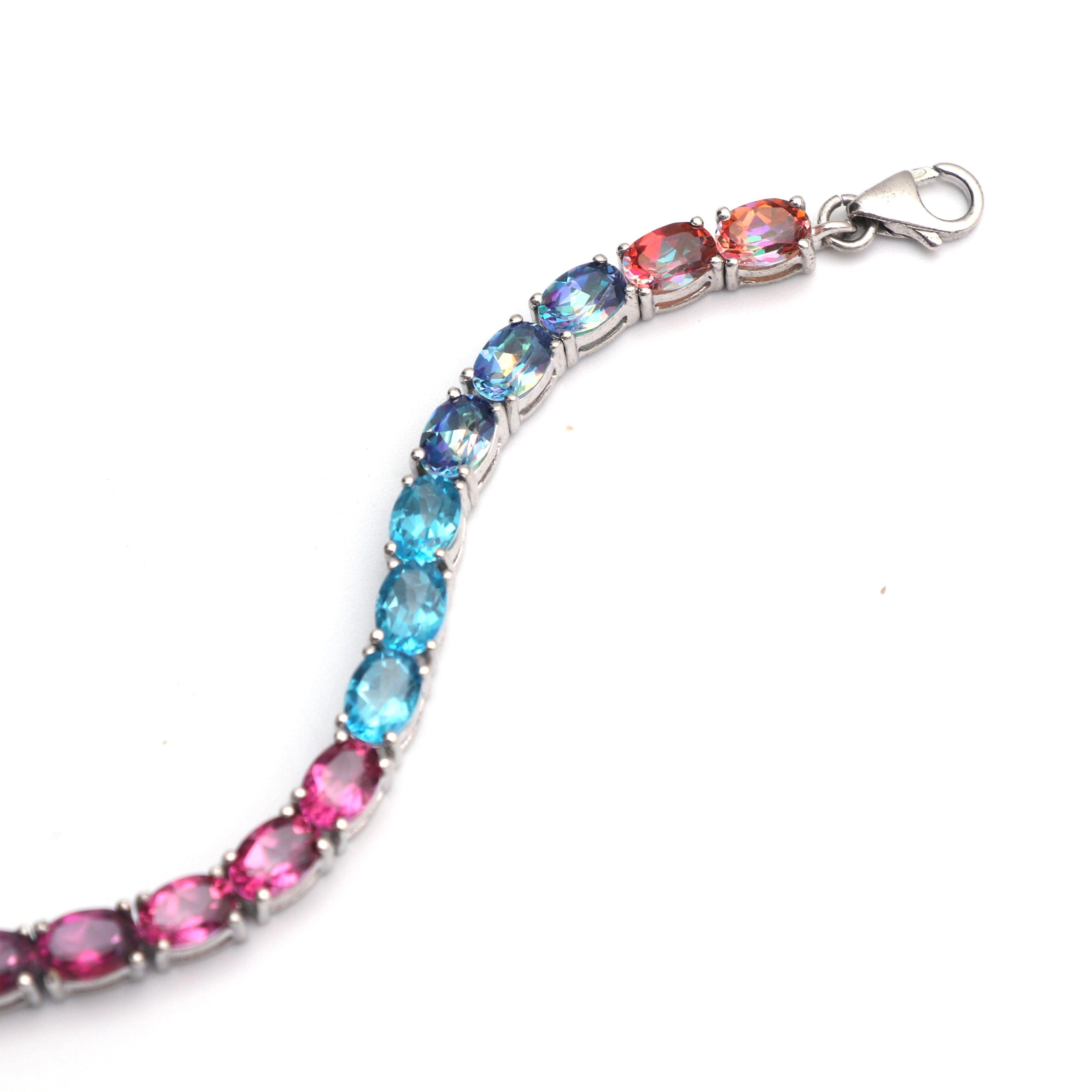 Multi Topaz Gemstone Bracelet