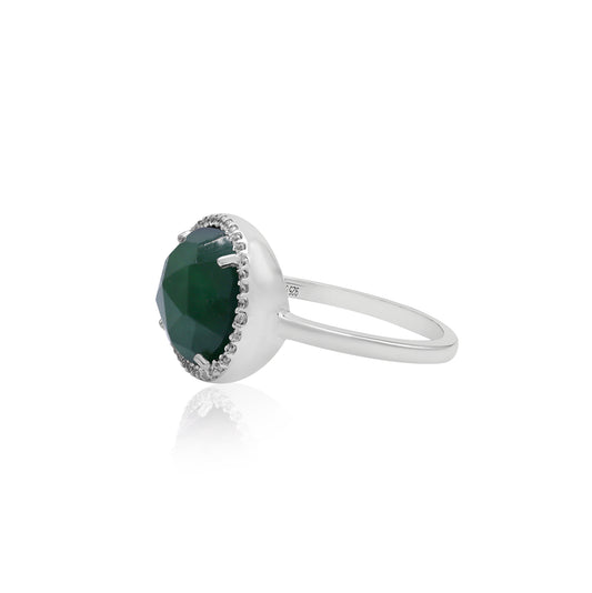 Green Aventurine Designer Ring