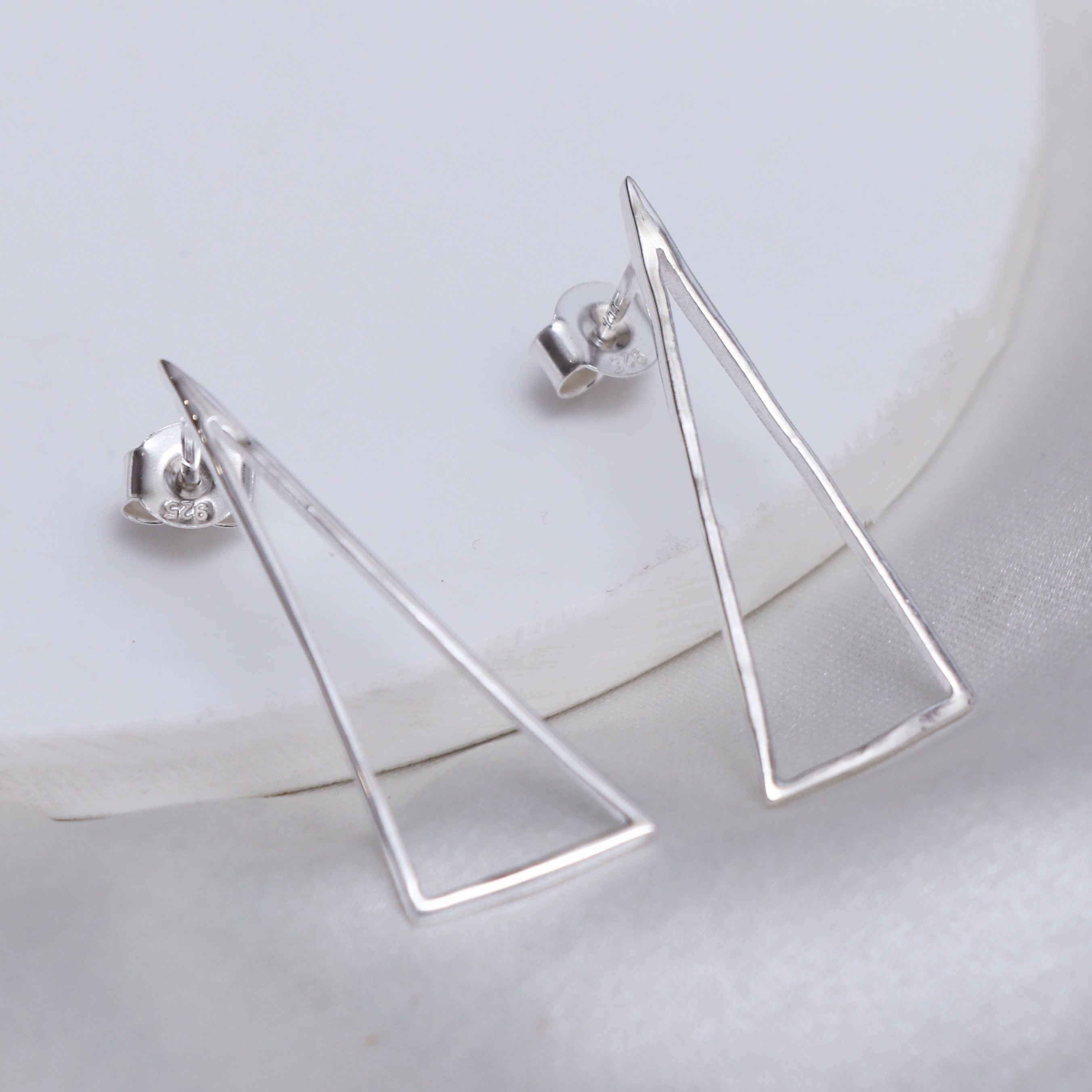 Triangle Long Geometric Drop Earrings