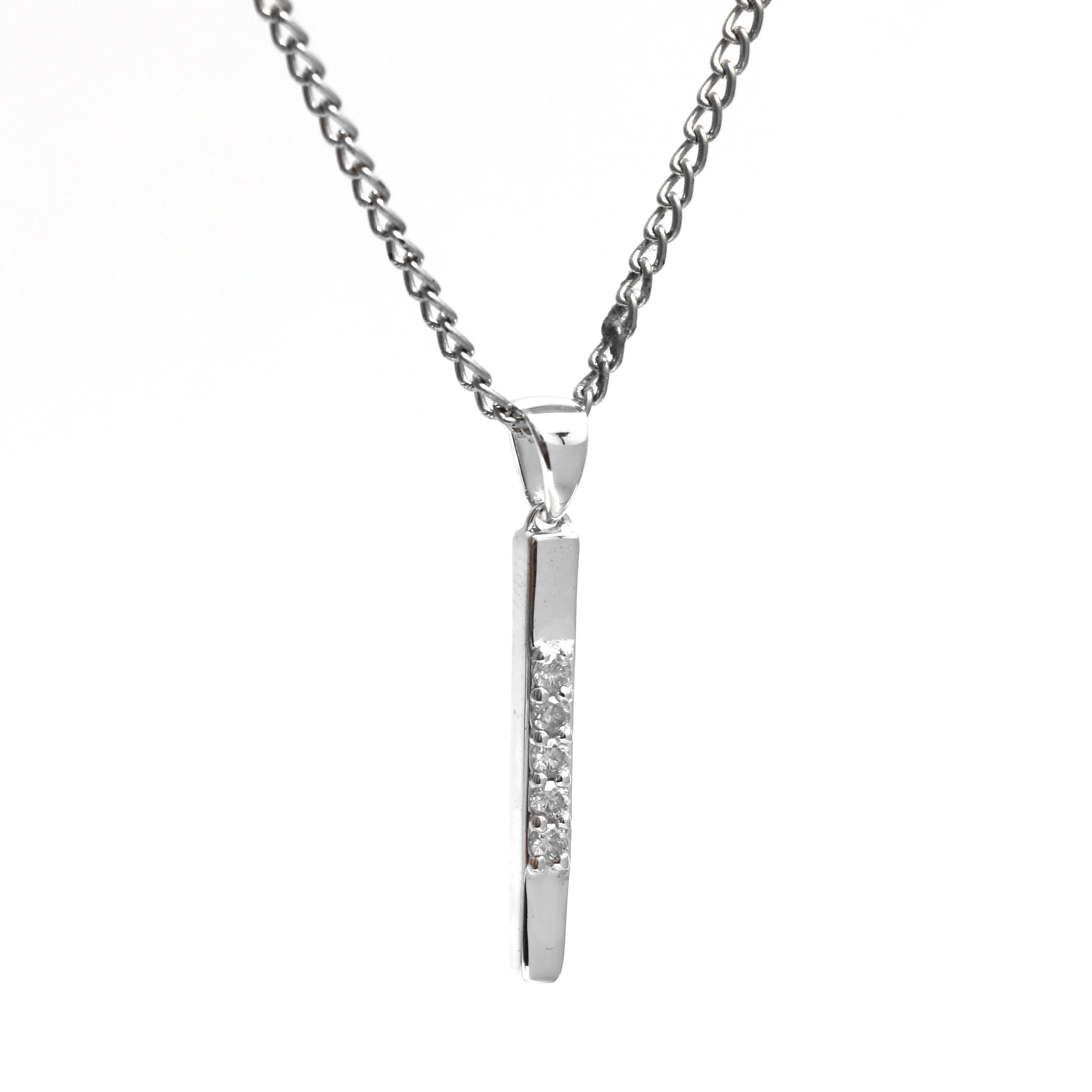 Geometric White Stone Pendant