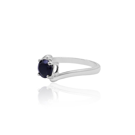 Black Spinel Round Ring