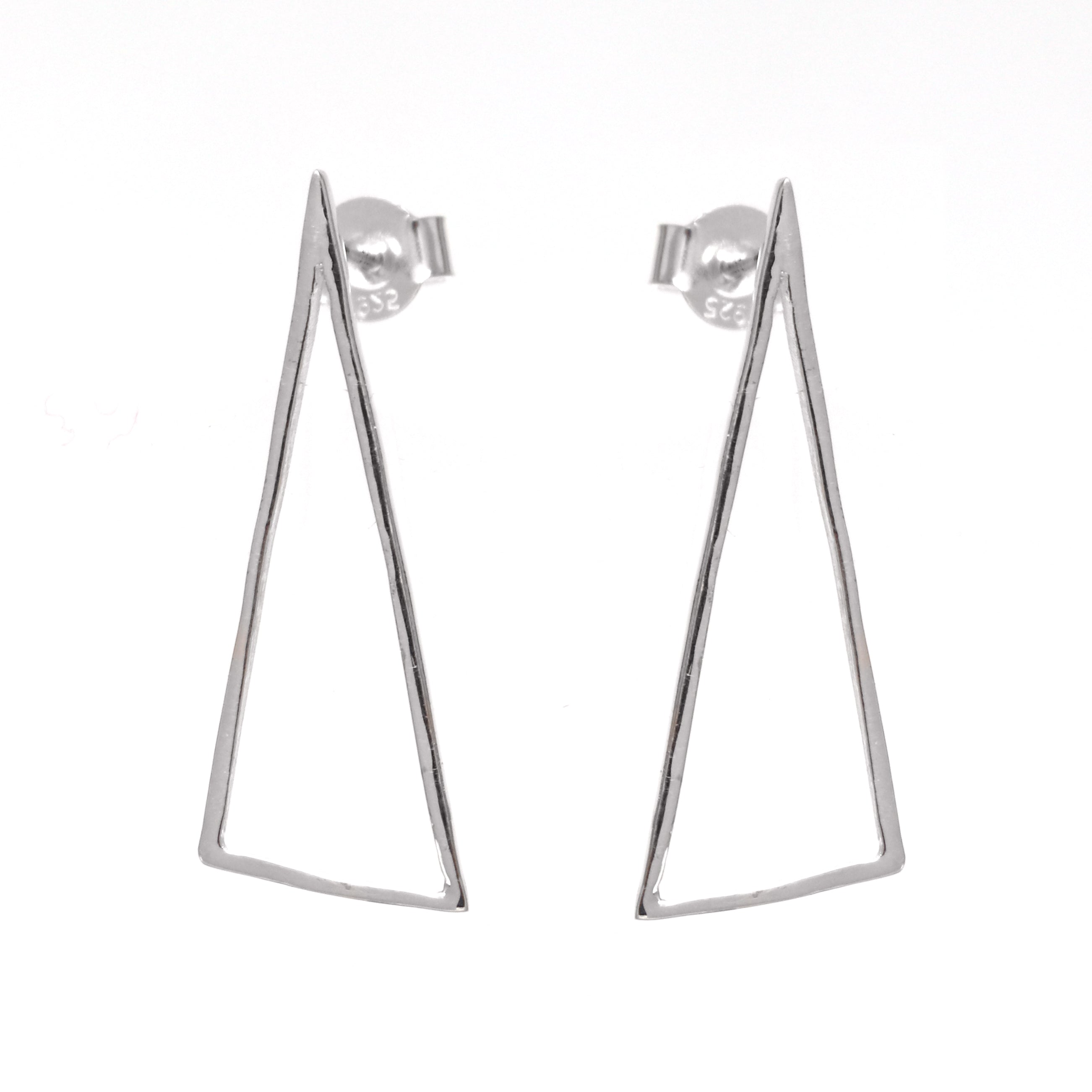 Triangle Long Geometric Drop Earrings