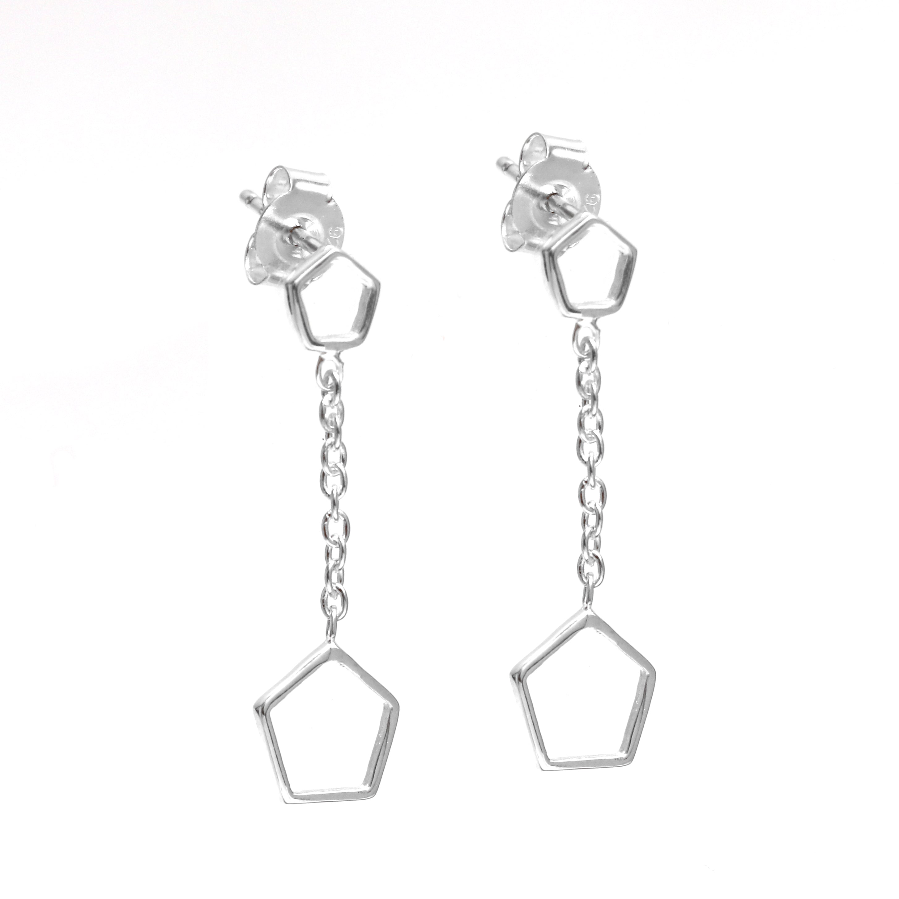 Long Geometric Earrings Drop Dangle