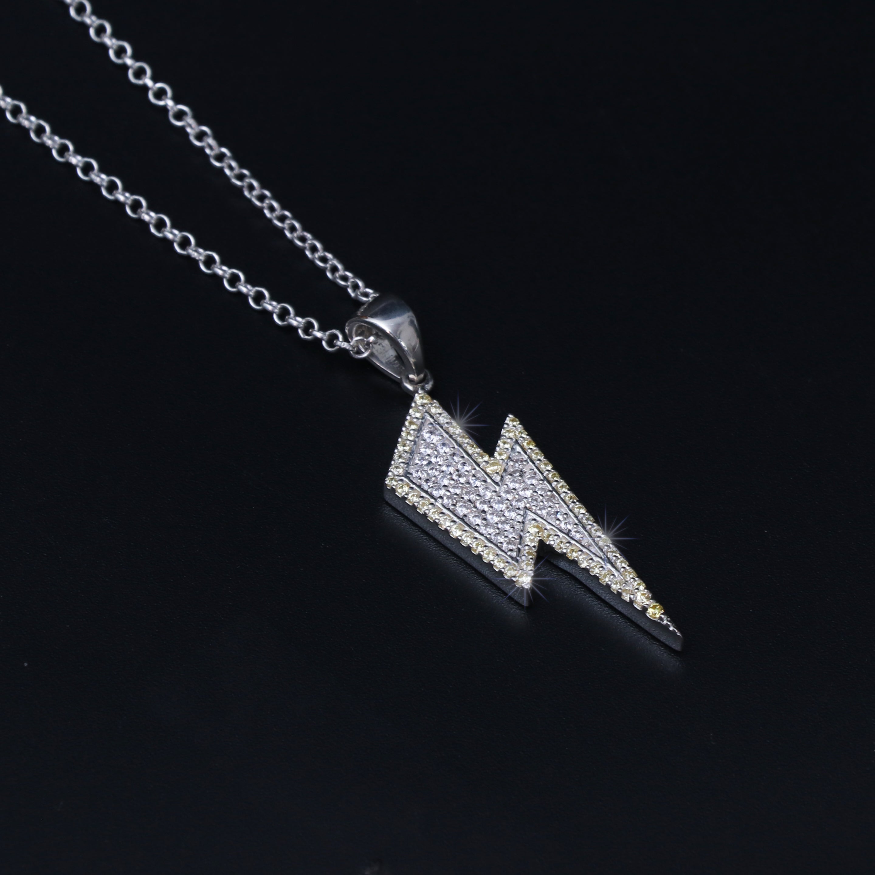 Everyday Iced Thunder Bolt Pendant