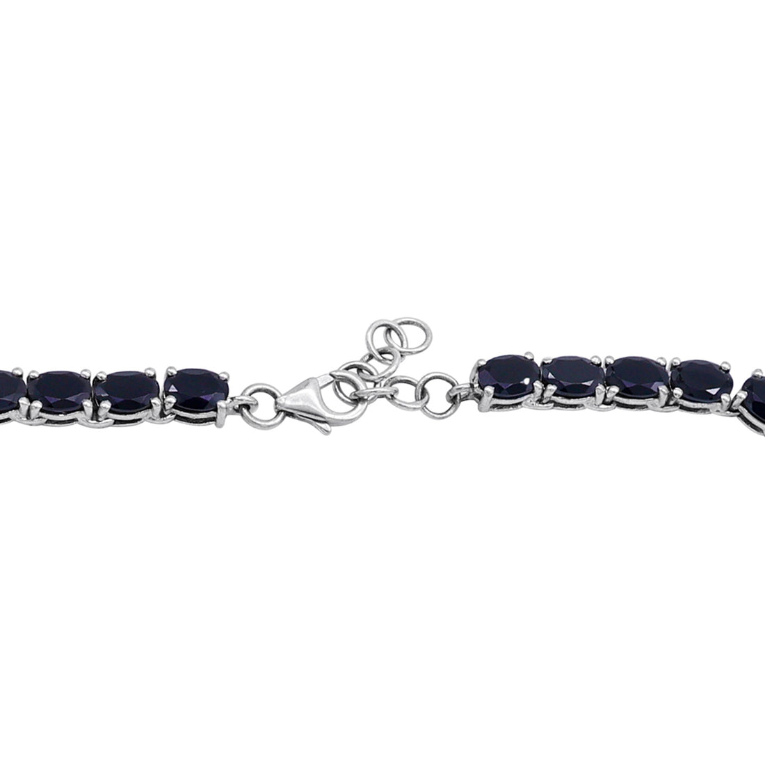 Elegance Black Spinel Tennis Necklace