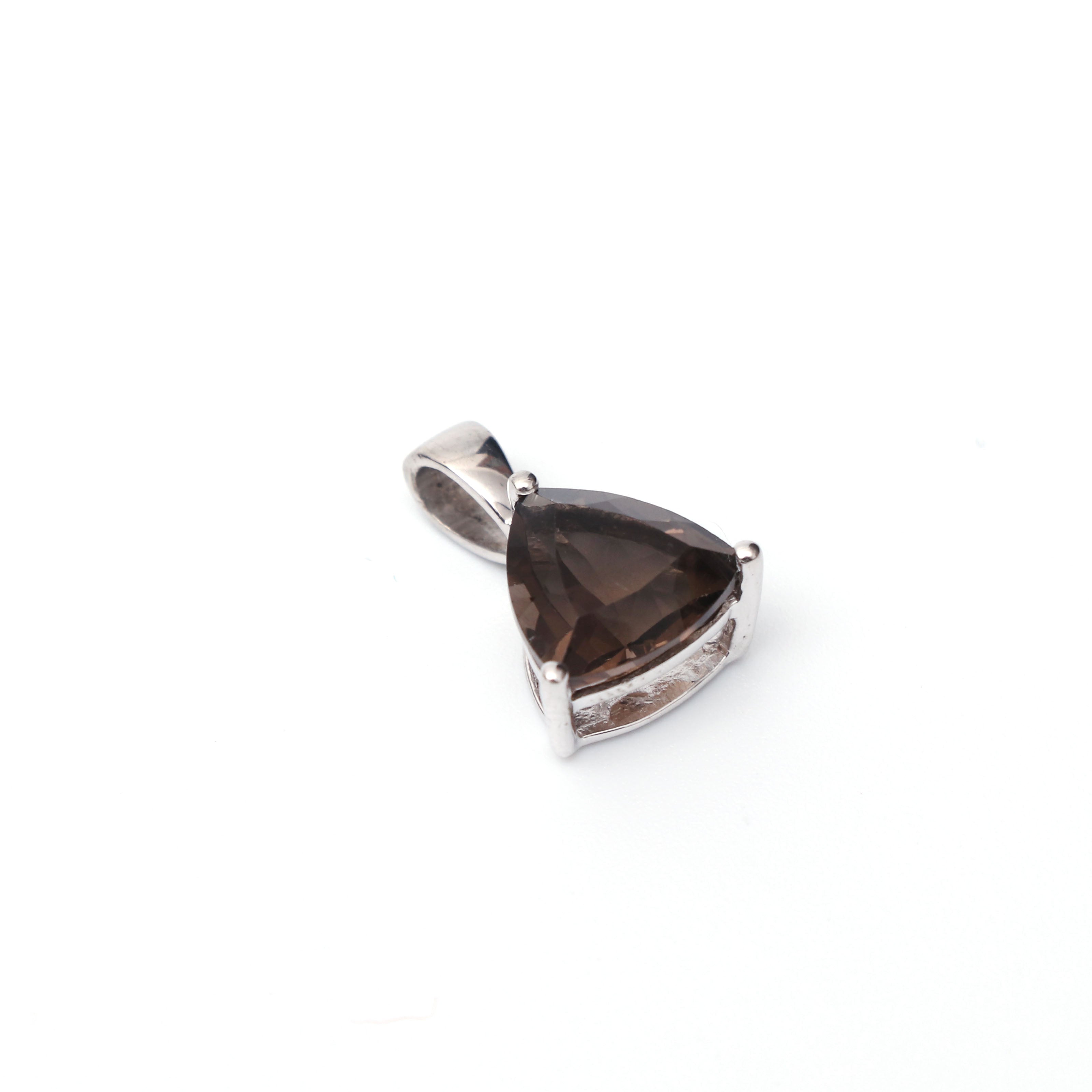 Smoky Quartz Triangle Pendant