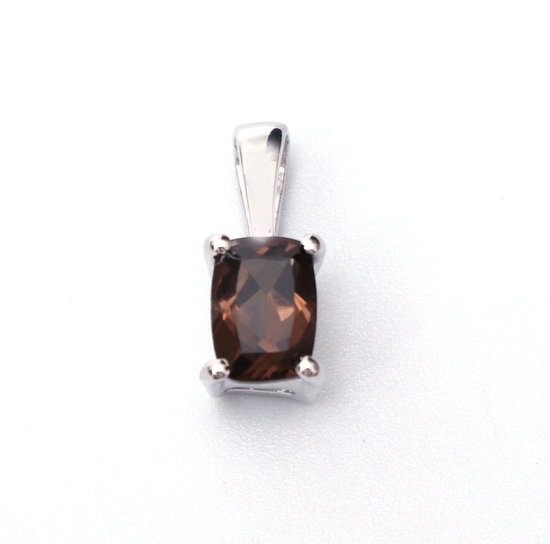 Smoky Quartz Cushion Pendant