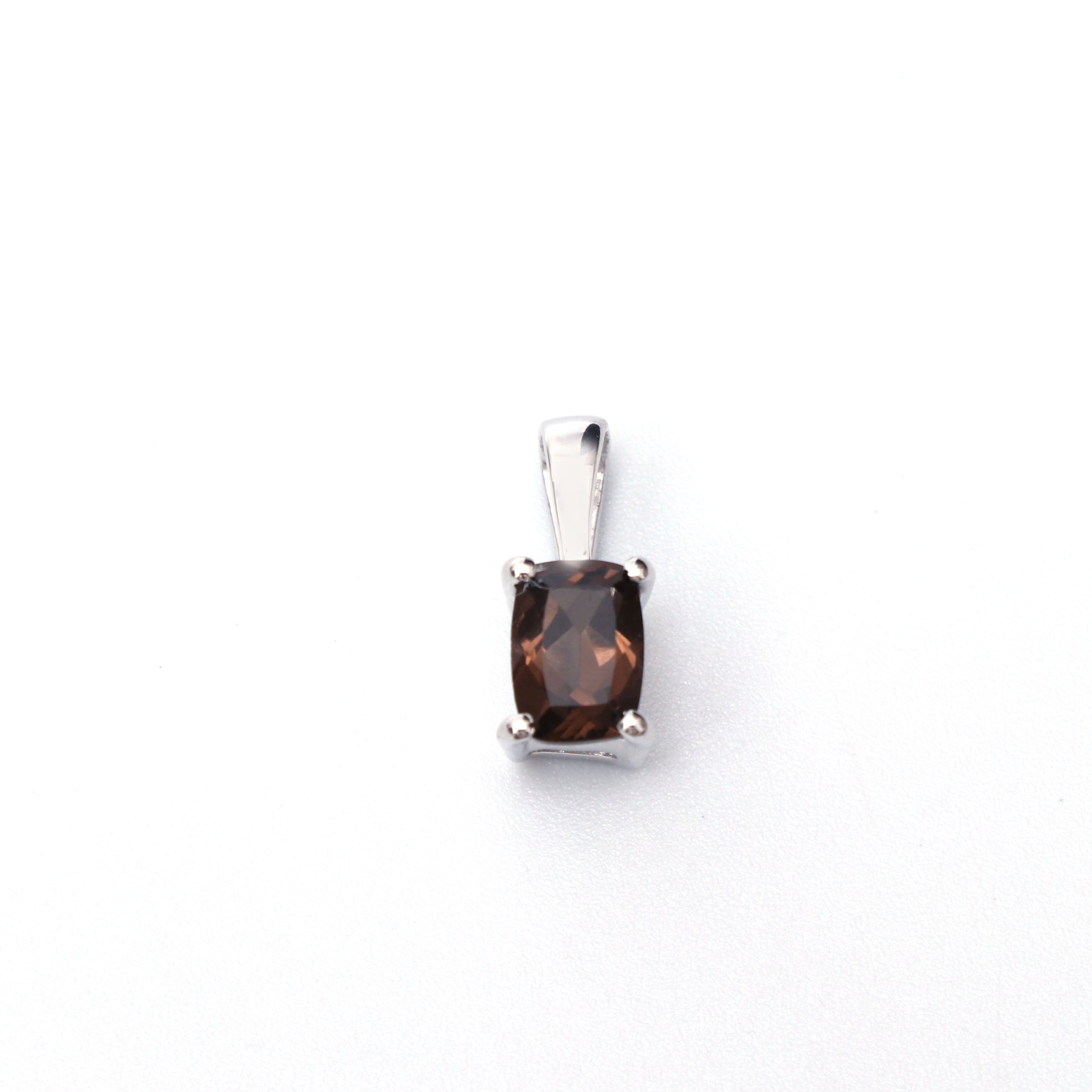 Smoky Quartz Cushion Pendant