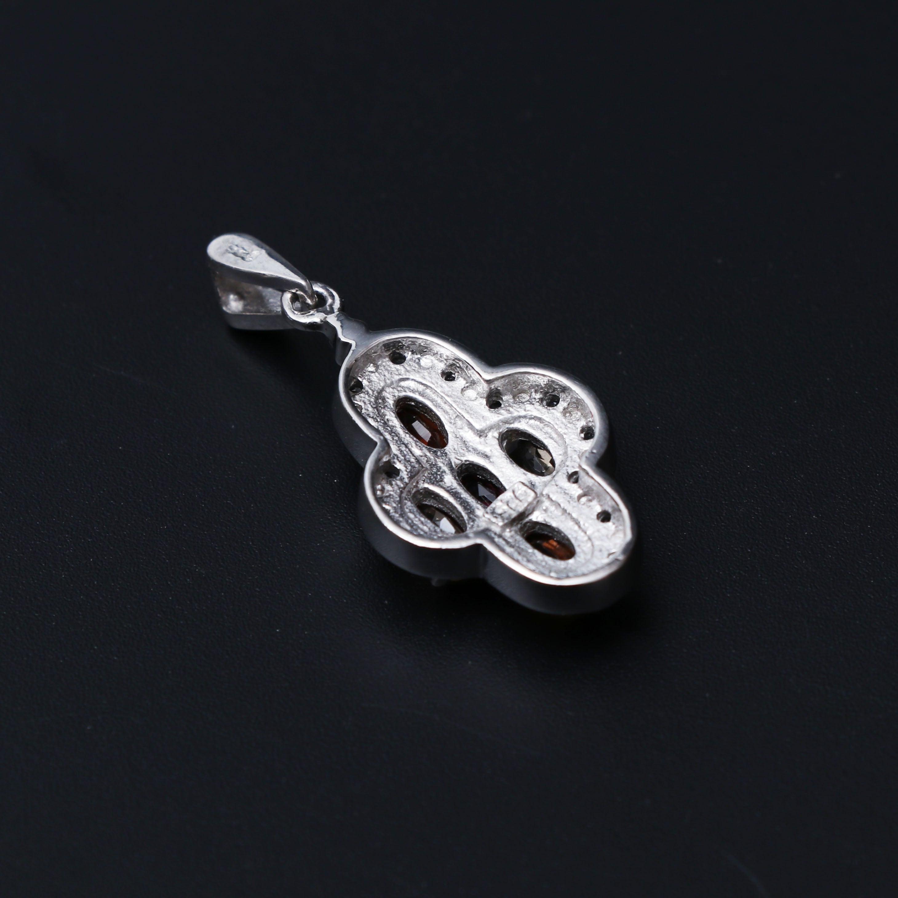 Multi Color Topaz Pendant With Chain