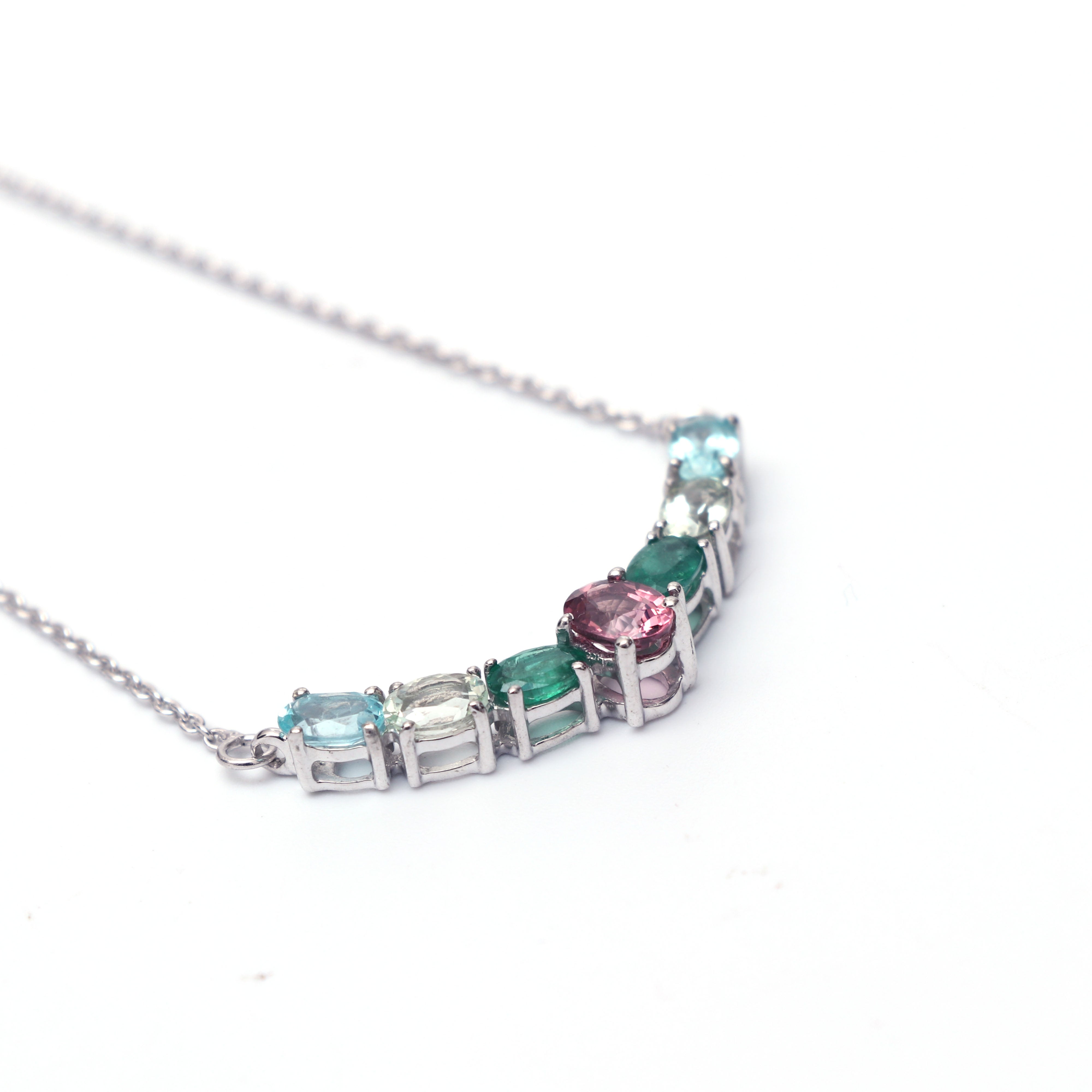 Natural Multi Gemstone Necklace
