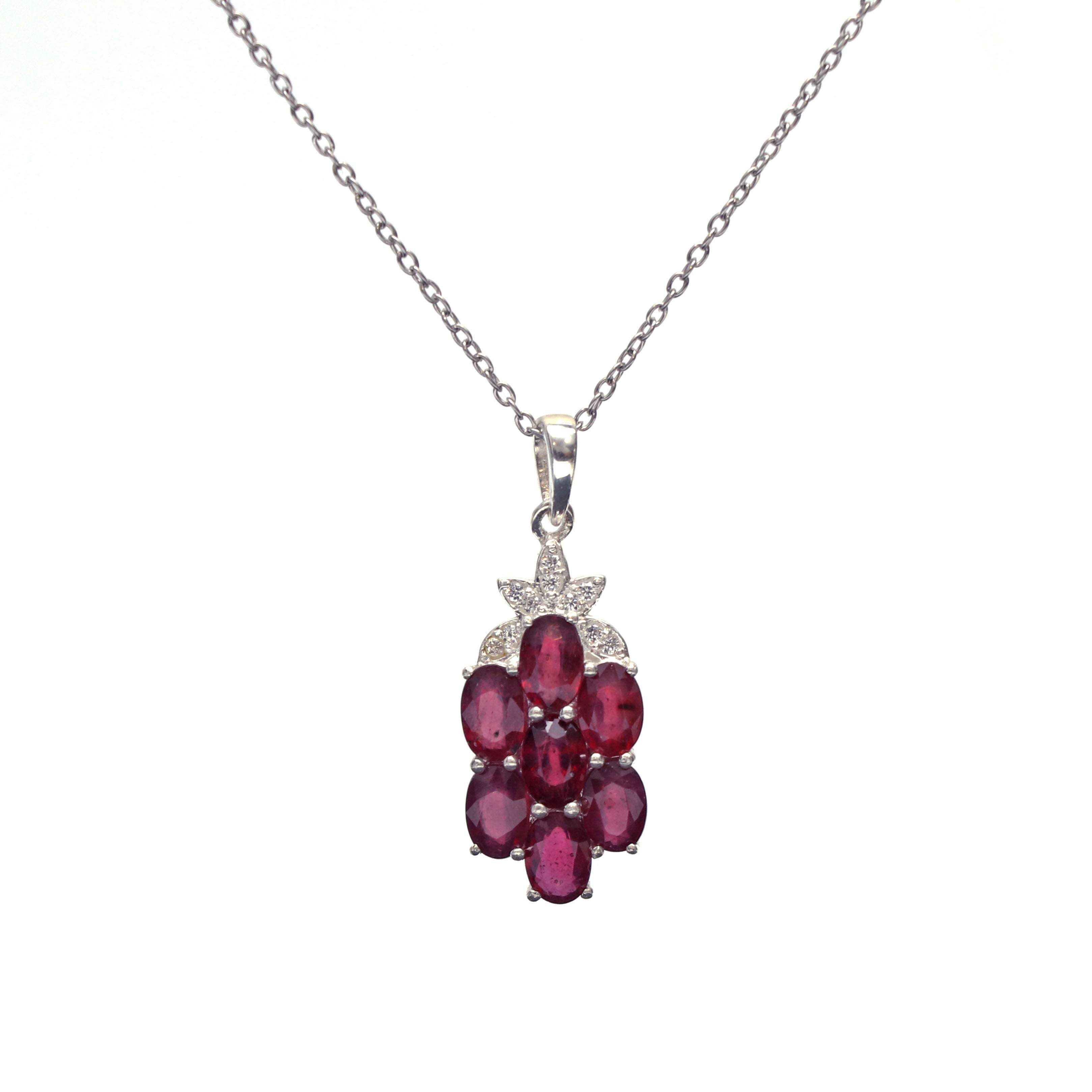 Natural Red Garnet Gemstone Pendant