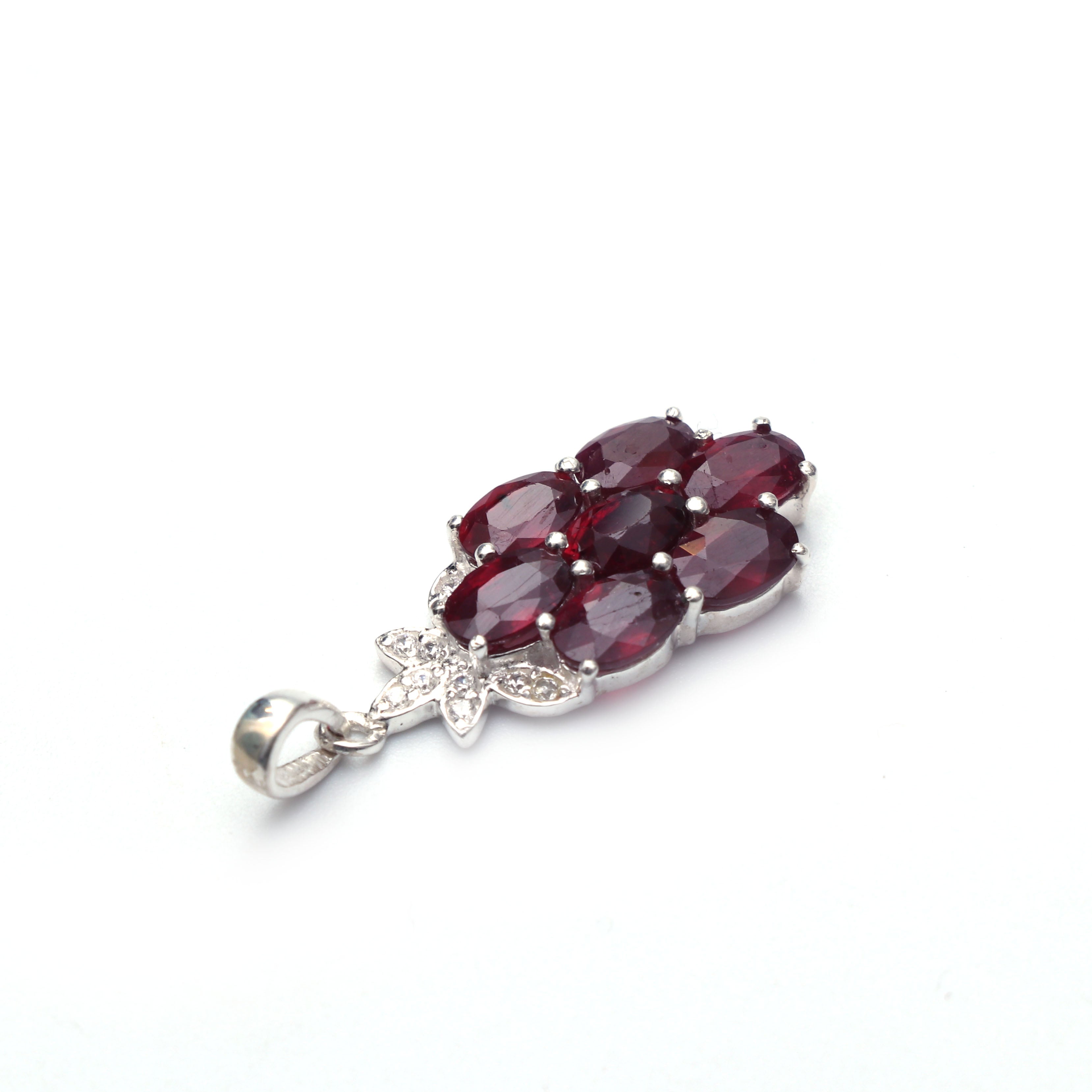 Natural Red Garnet Gemstone Pendant