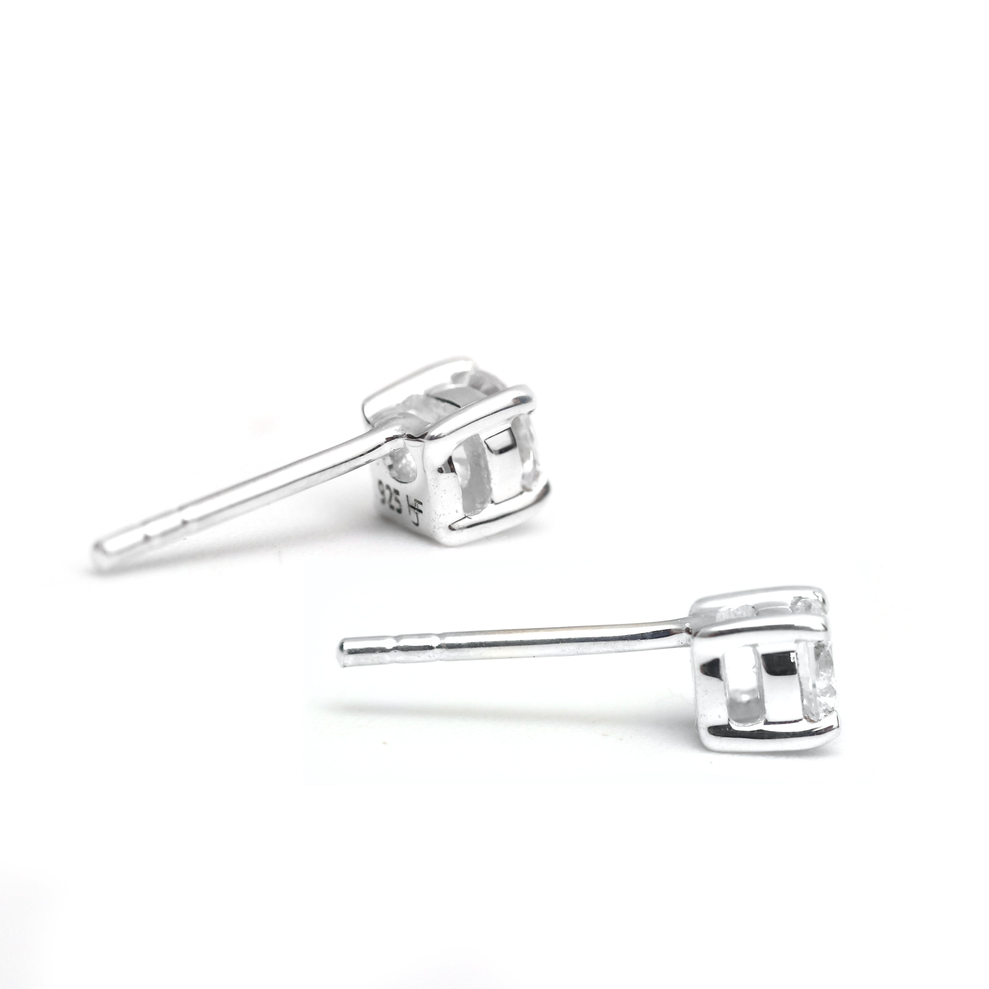 4 MM Classic Iced Out Earrings