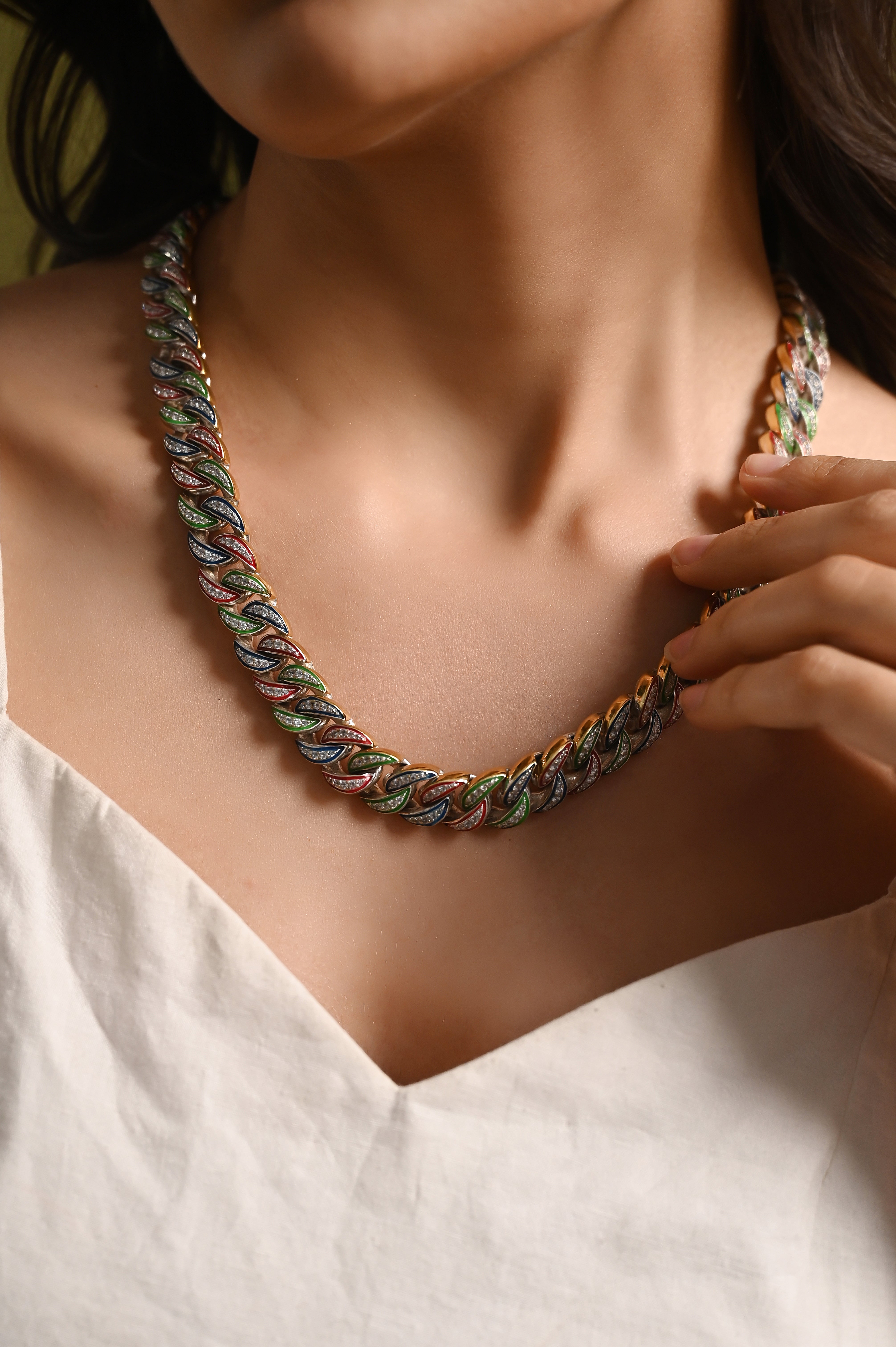 Iced Out Cuban Chain (Glow In the Dark)