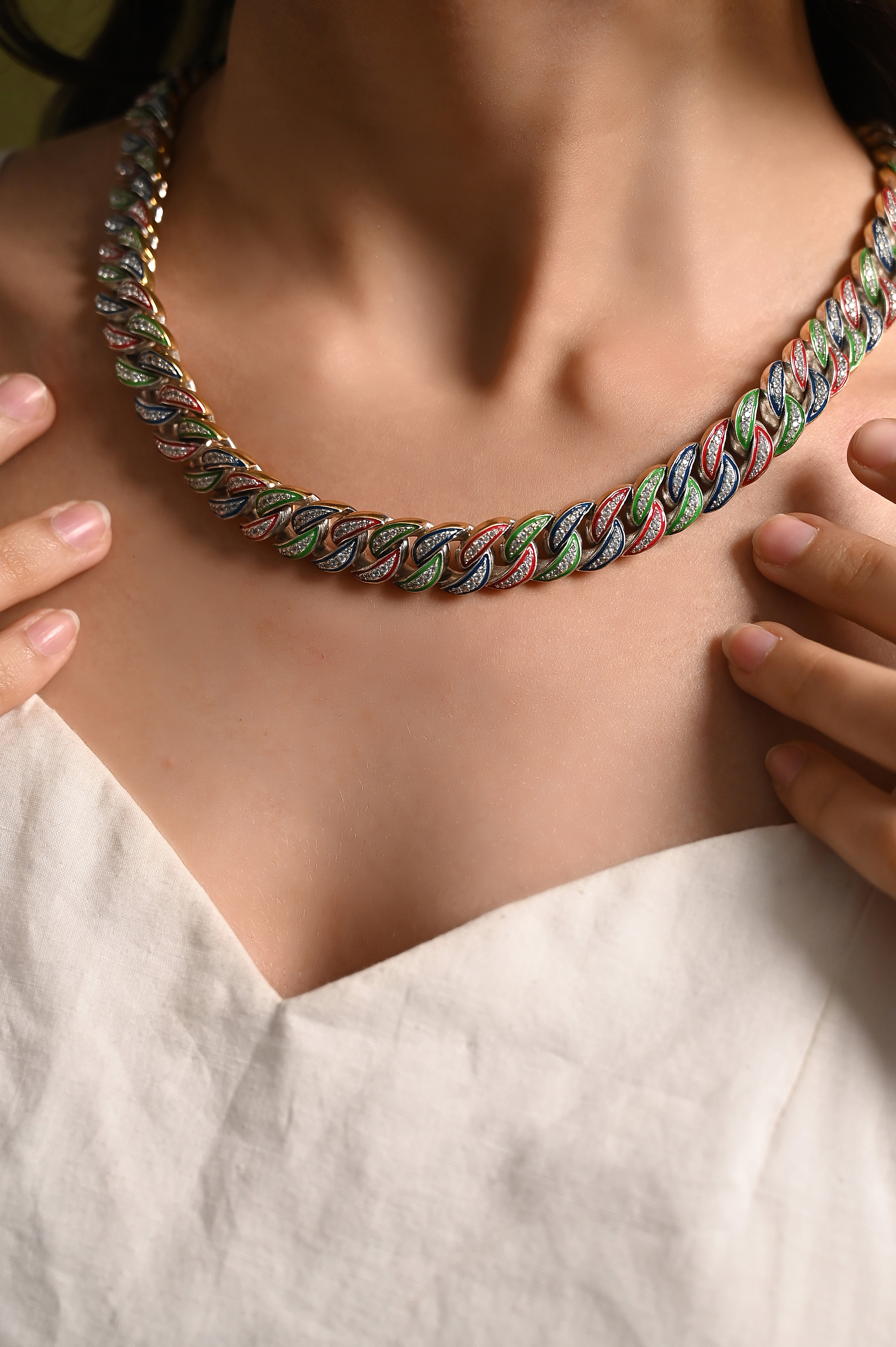 Iced Out Cuban Chain (Glow In the Dark)