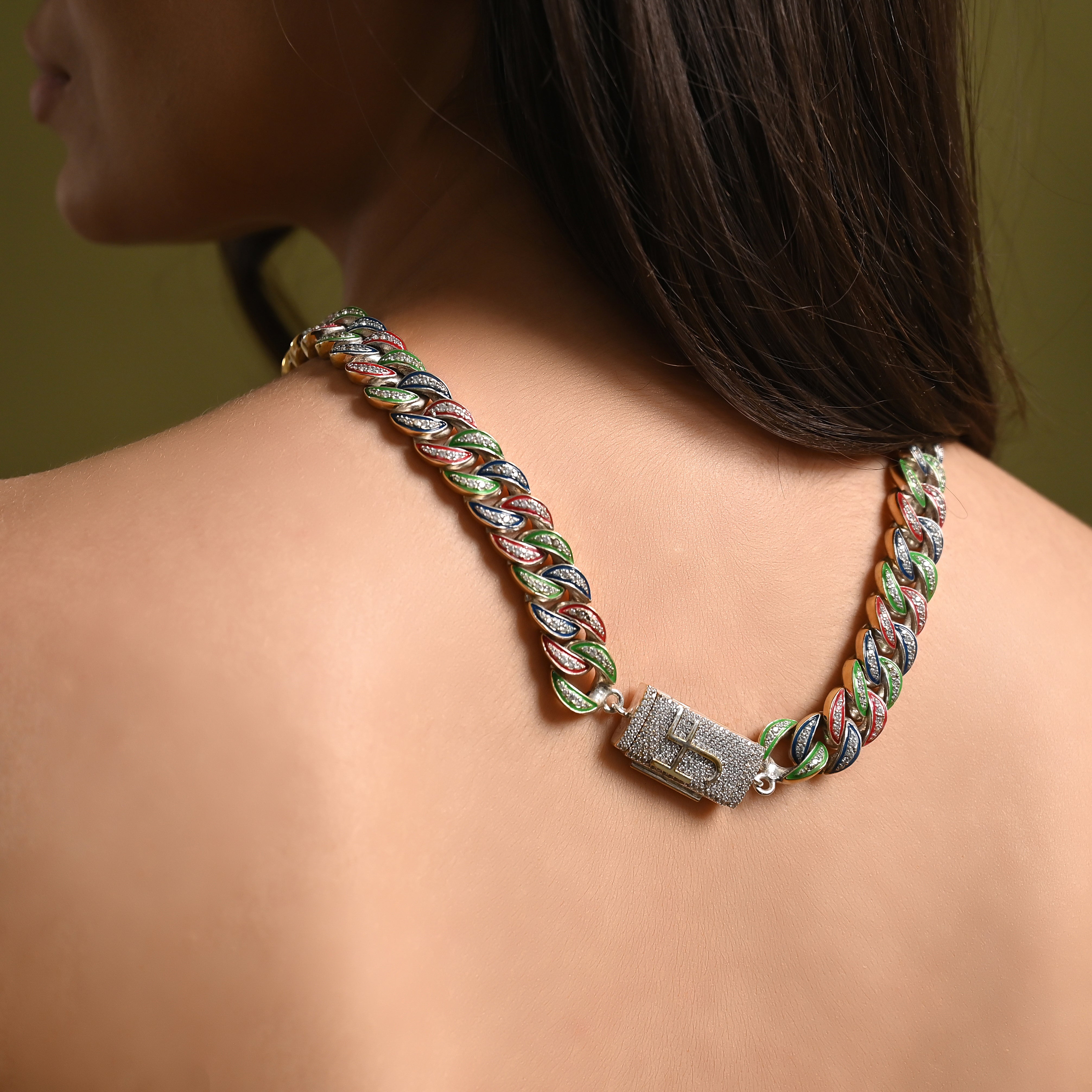 Iced Out Cuban Chain (Glow In the Dark)