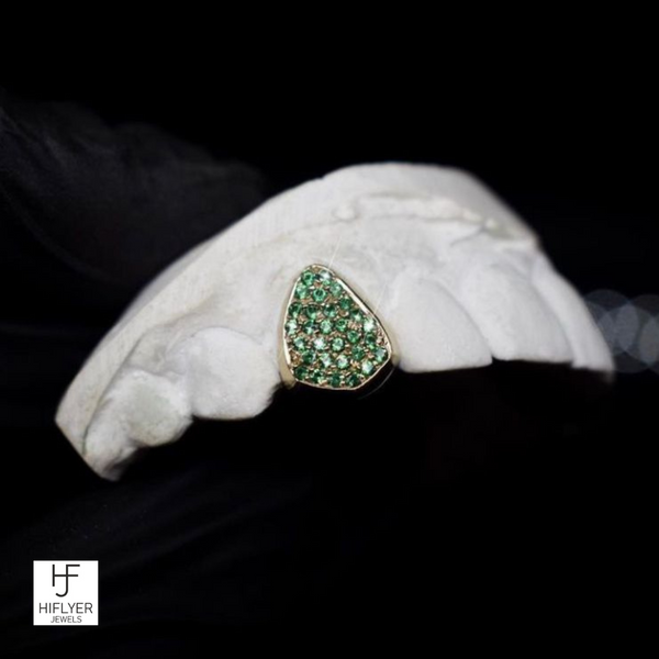 The Gherkin Grillz- With Natural Emeralds
