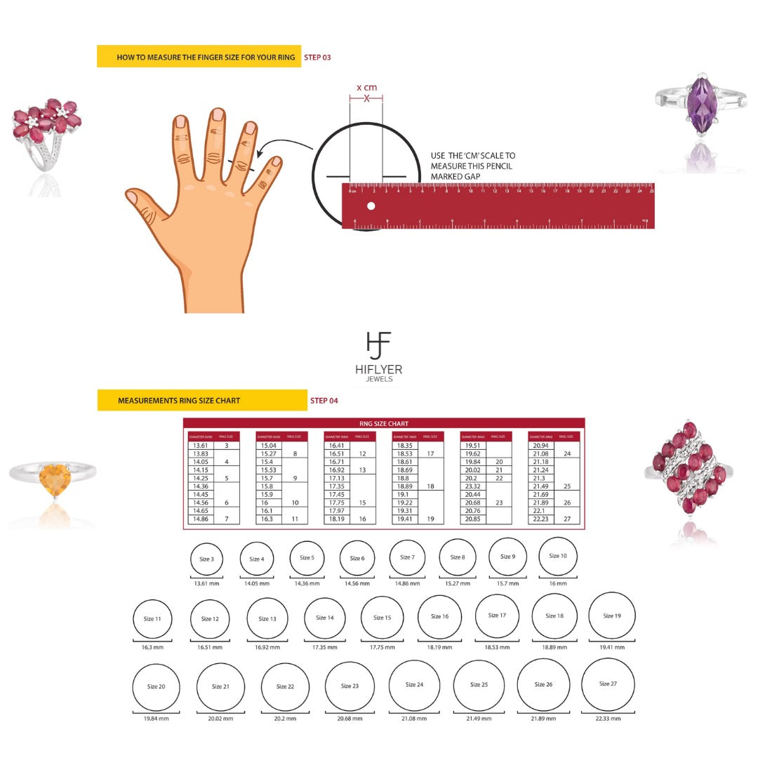 Black Spinel and White Topaz Ring