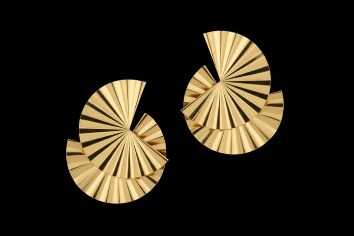 ED Fan Shape Earrings