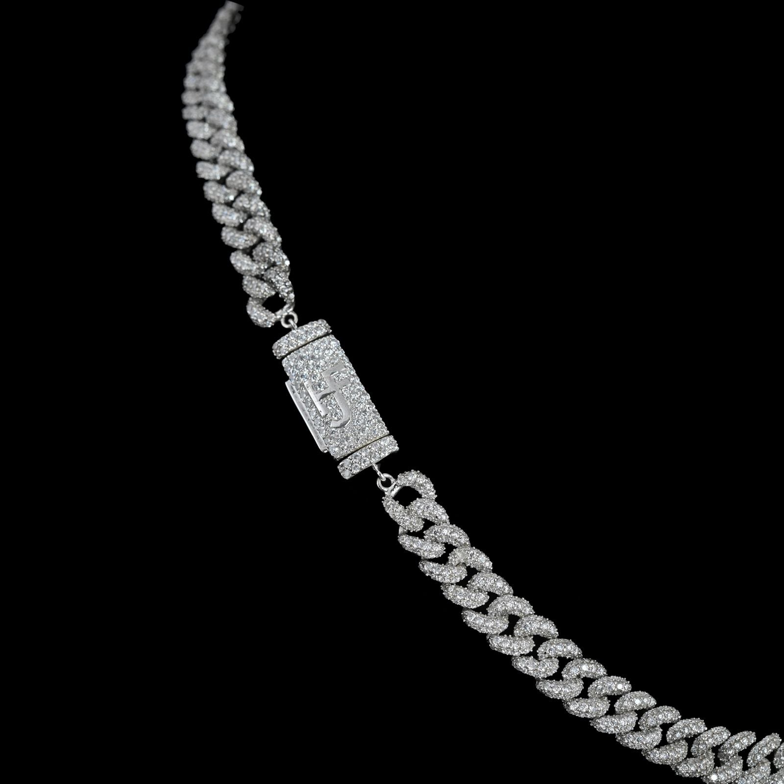 8mm Iced Out Flooded Cuban Chain