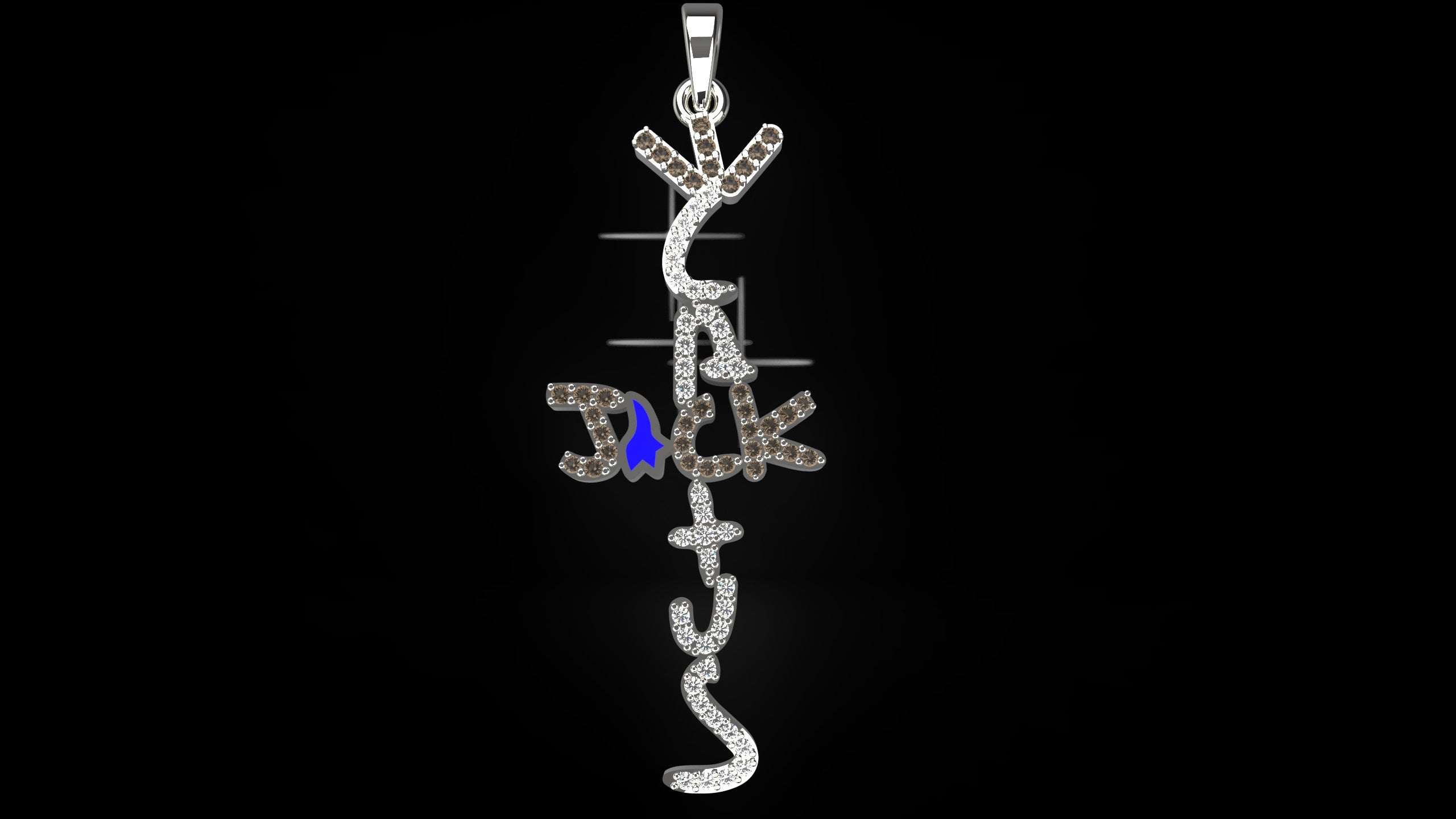 Cactus Jack Iced-Out Pendant