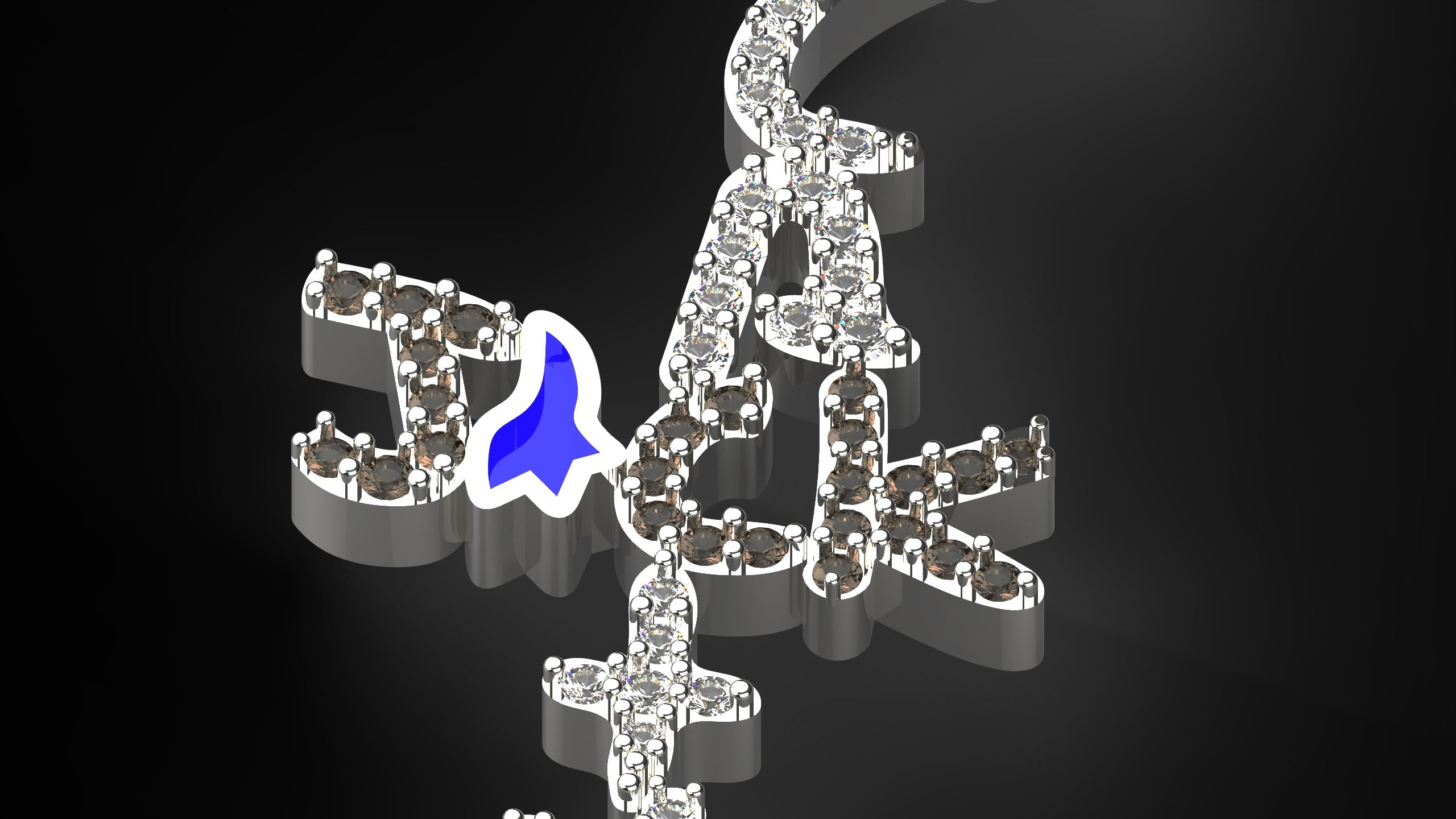 Cactus Jack Iced-Out Pendant