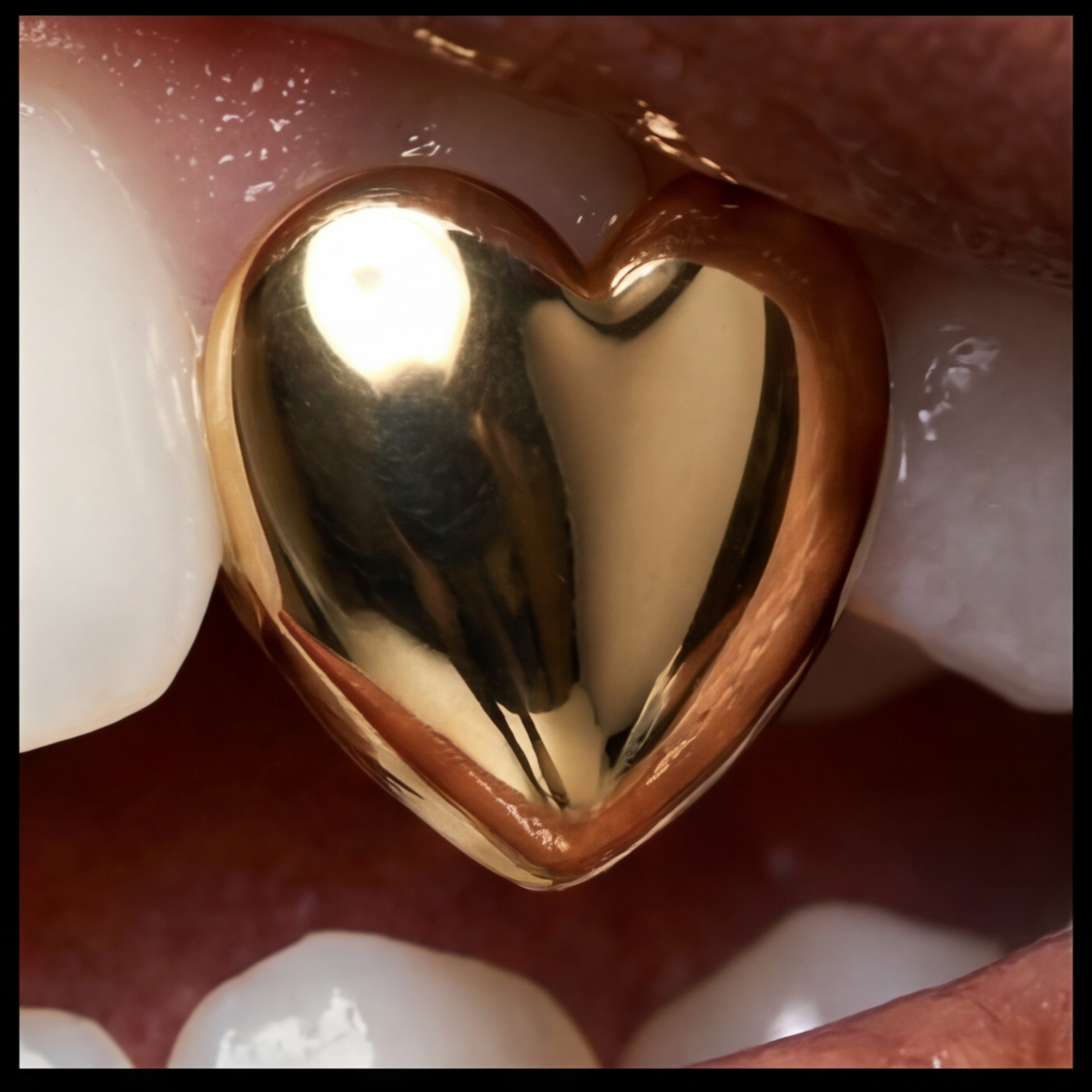 BUBBLE HEART GRILLZ - limited to 100pcs